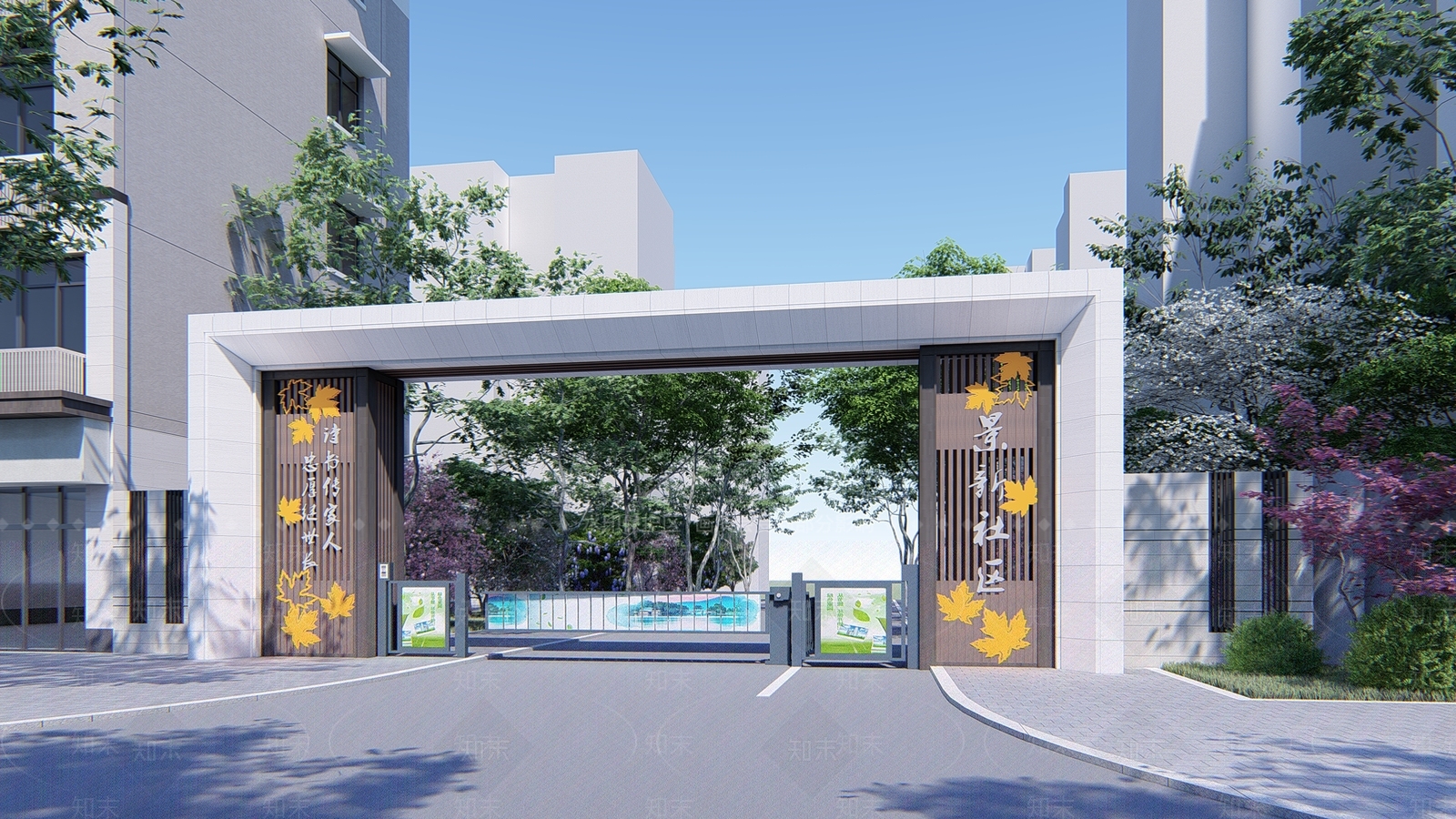 新中式牌坊牌楼SU模型下载【ID:1192873936】