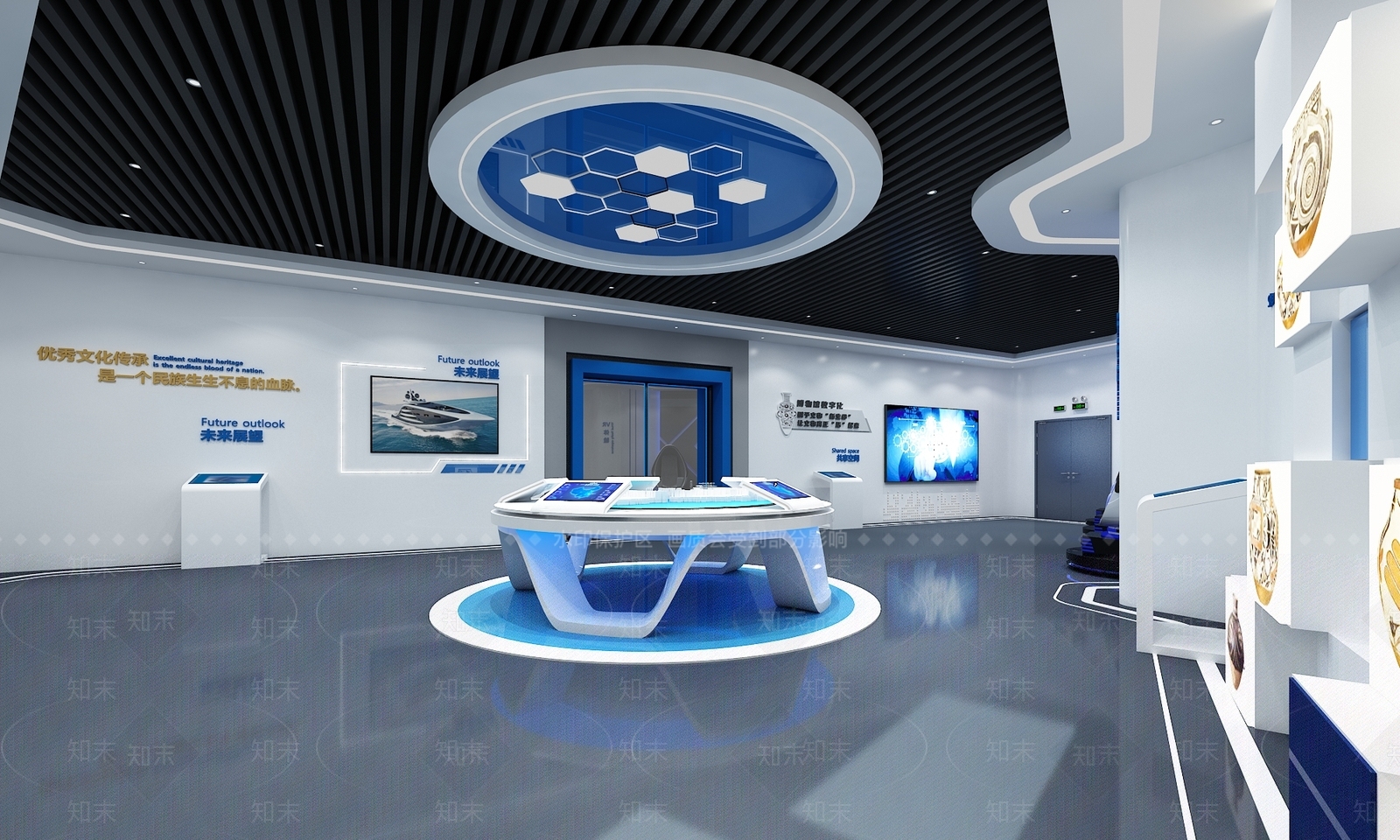 现代科技展厅3D模型下载【ID:1192878914】