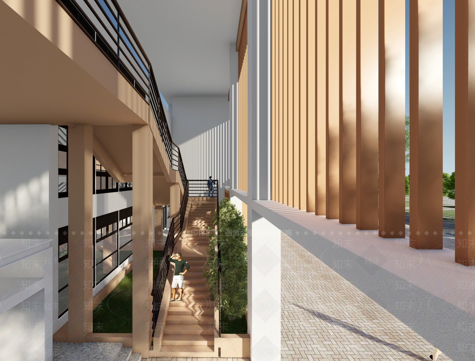 现代简约学校建筑SU模型下载【ID:1192879909】