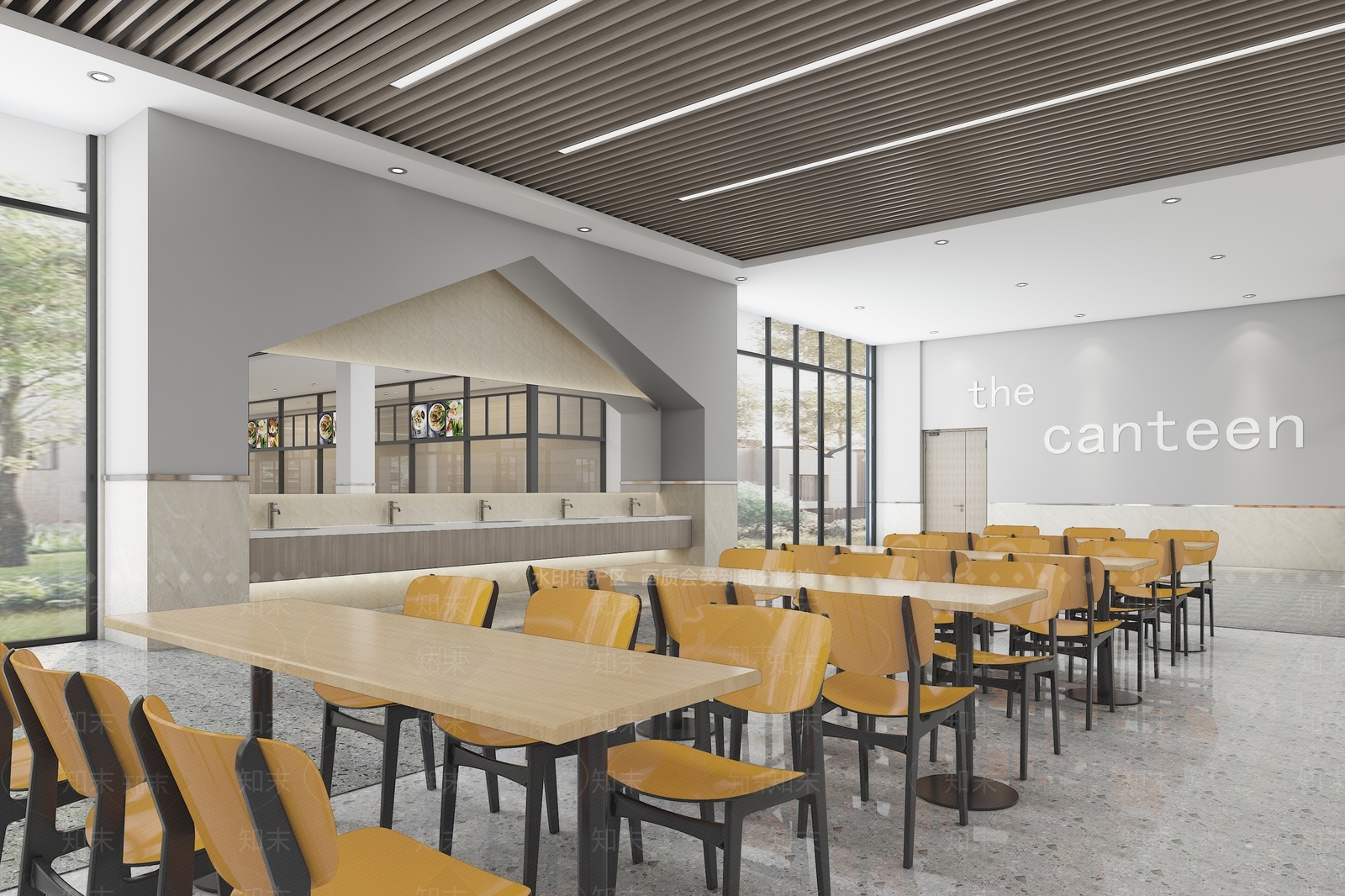现代自助餐厅3D模型下载【ID:1192887306】