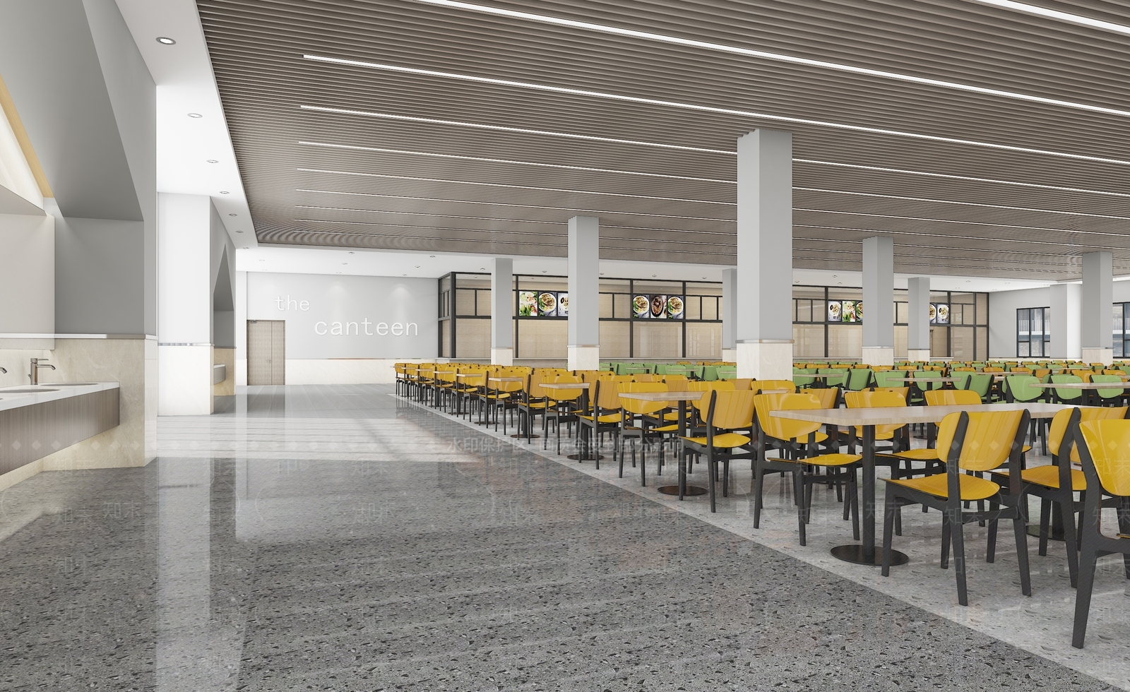 现代自助餐厅3D模型下载【ID:1192887306】