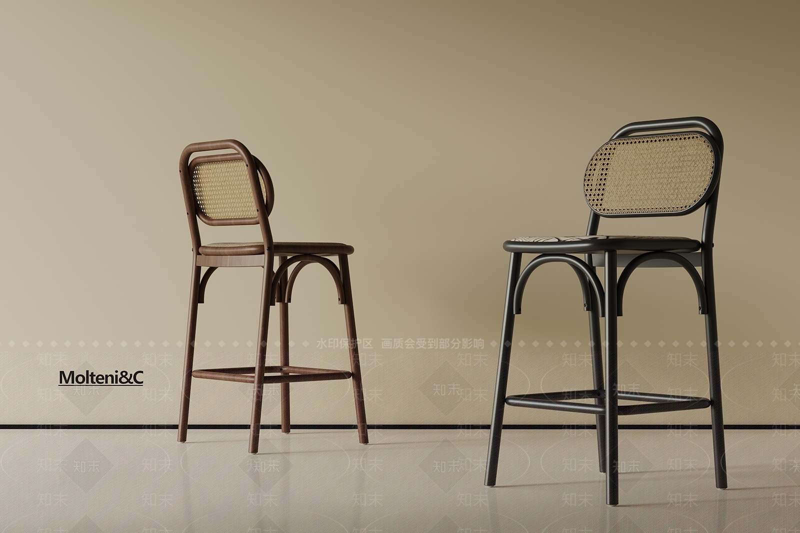 中古吧凳SU模型下载【ID:1192889268】