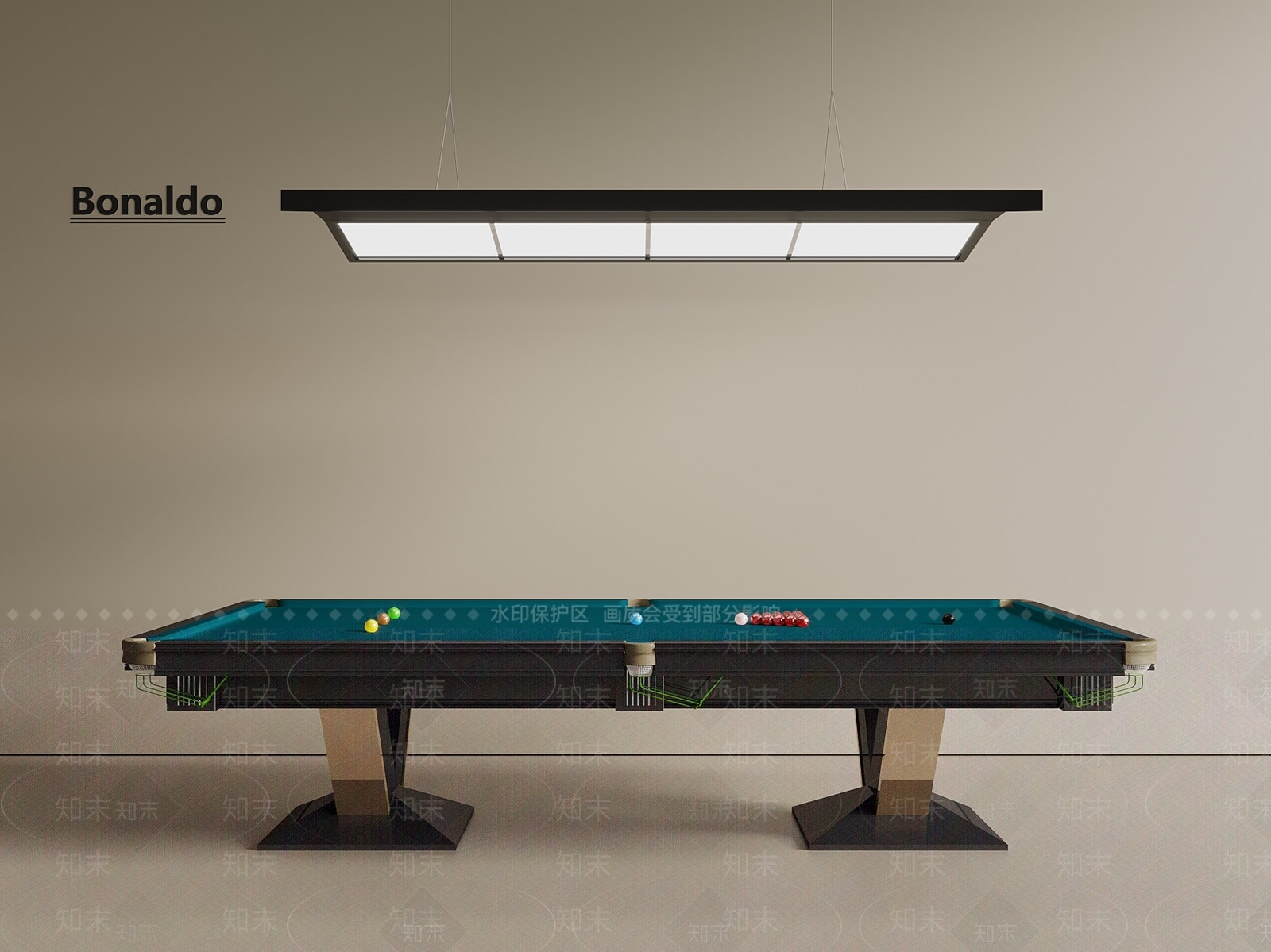 台球桌3D模型下载【ID:1192889332】