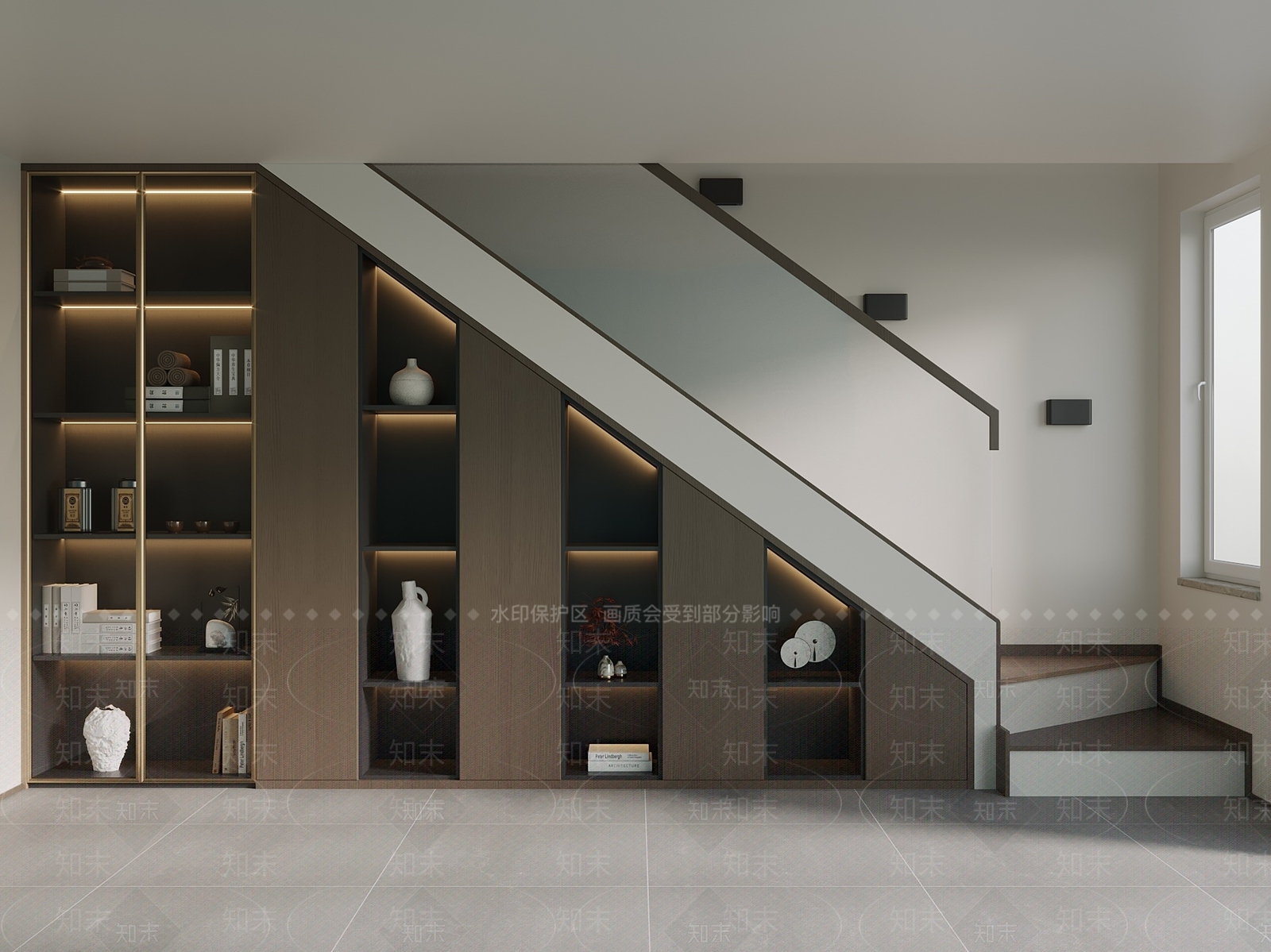 意式中古楼梯柜3D模型下载【ID:1192890370】