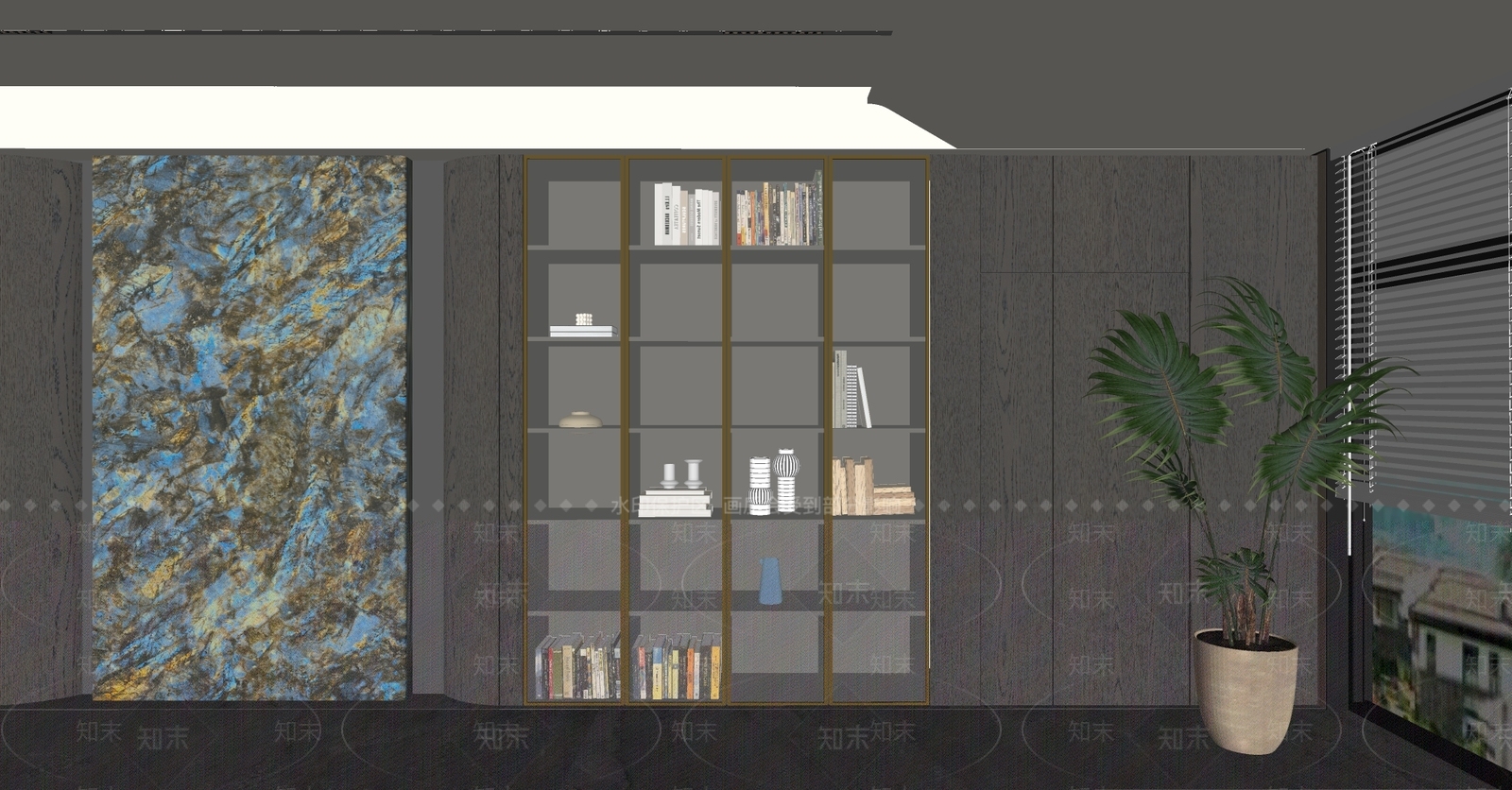 现代意式储物柜SU模型下载【ID:1192890692】
