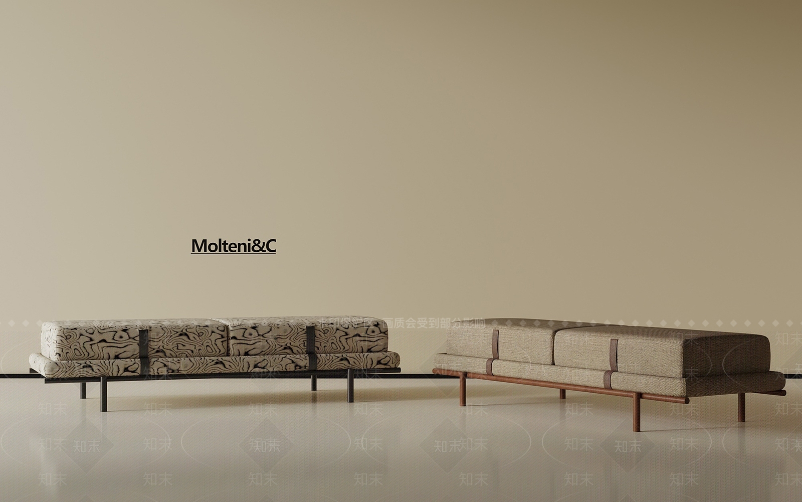 现代中古床尾凳SU模型下载【ID:1192890929】