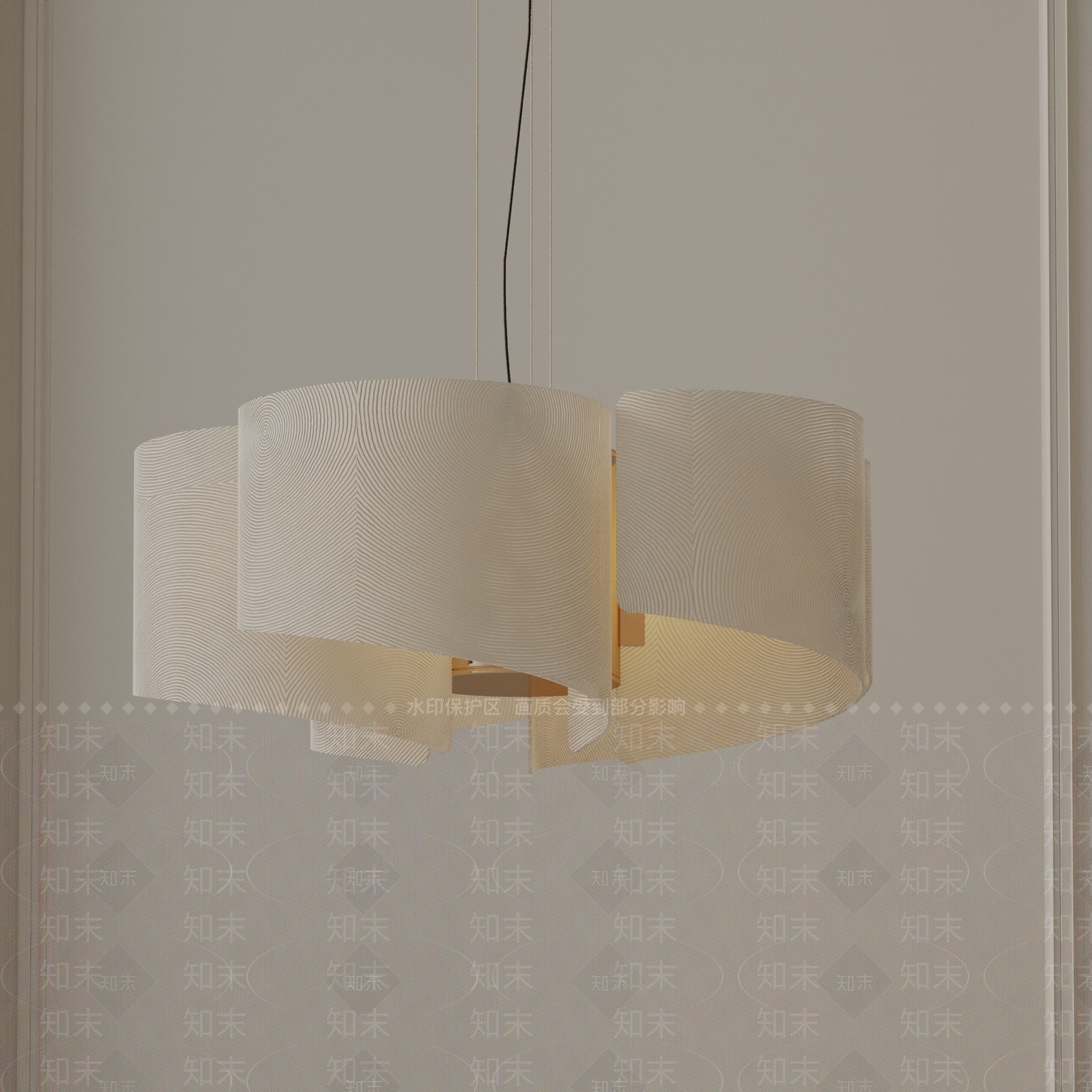 现代艺术吊灯3D模型下载【ID:1192895409】