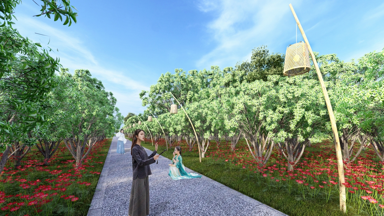 现代日式景观灯SU模型下载【ID:1192896473】