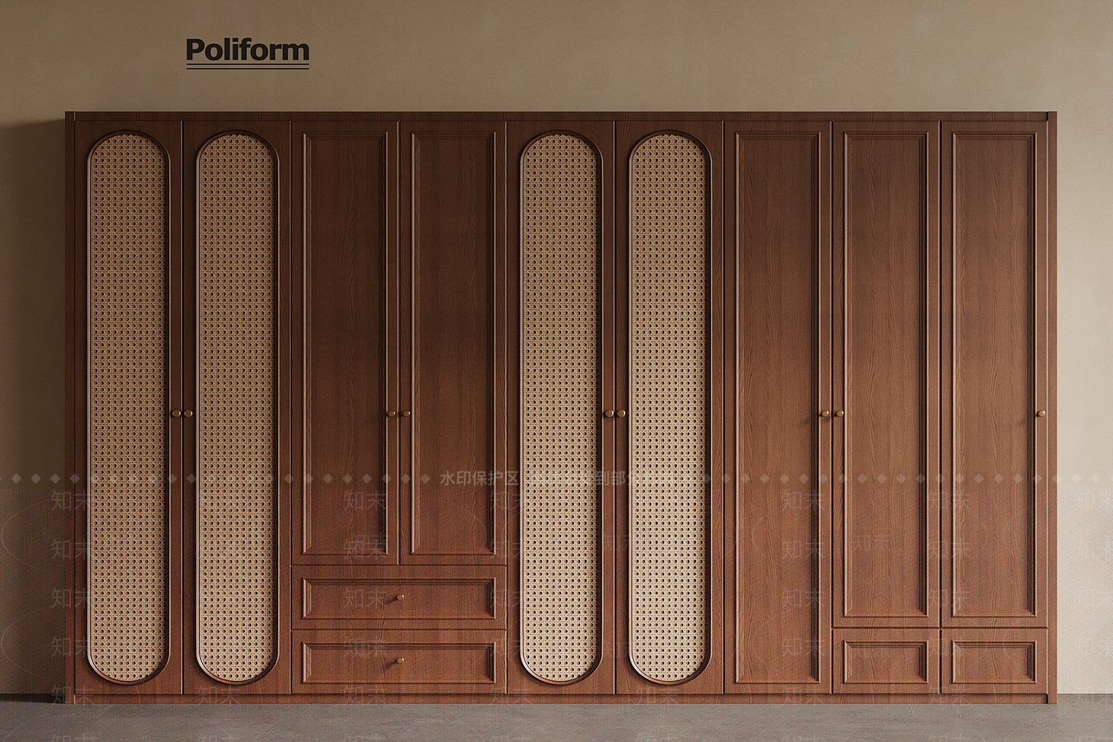 法式中古衣柜3D模型下载【ID:1192898367】