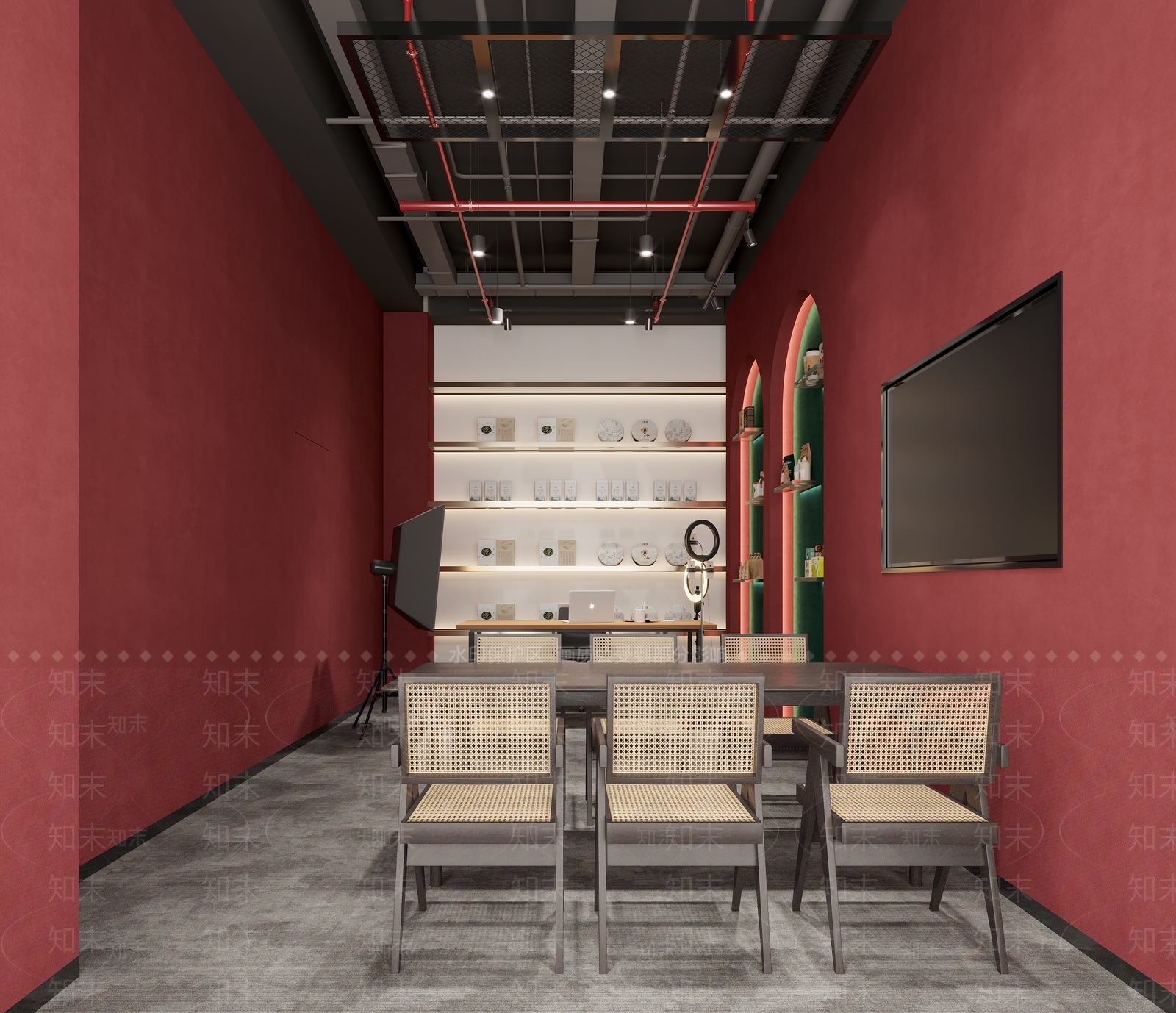 工业复古其他办公空间3D模型下载【ID:1192900485】