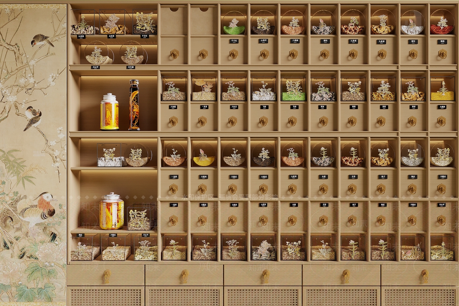 中式其他柜子3D模型下载【ID:1192901134】