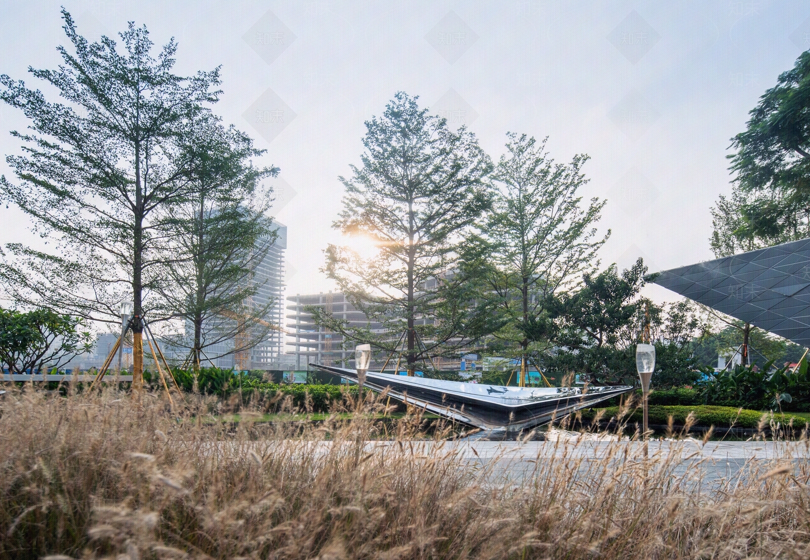 现代街道外景贴图下载【ID:1192900920】