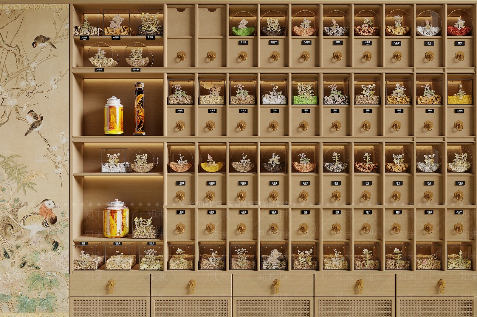 中式药店SU模型下载【ID:1192901214】