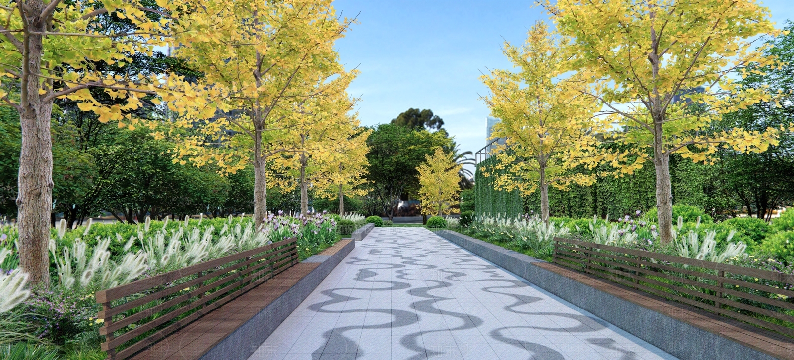 现代景观公园SU模型下载【ID:1192901200】