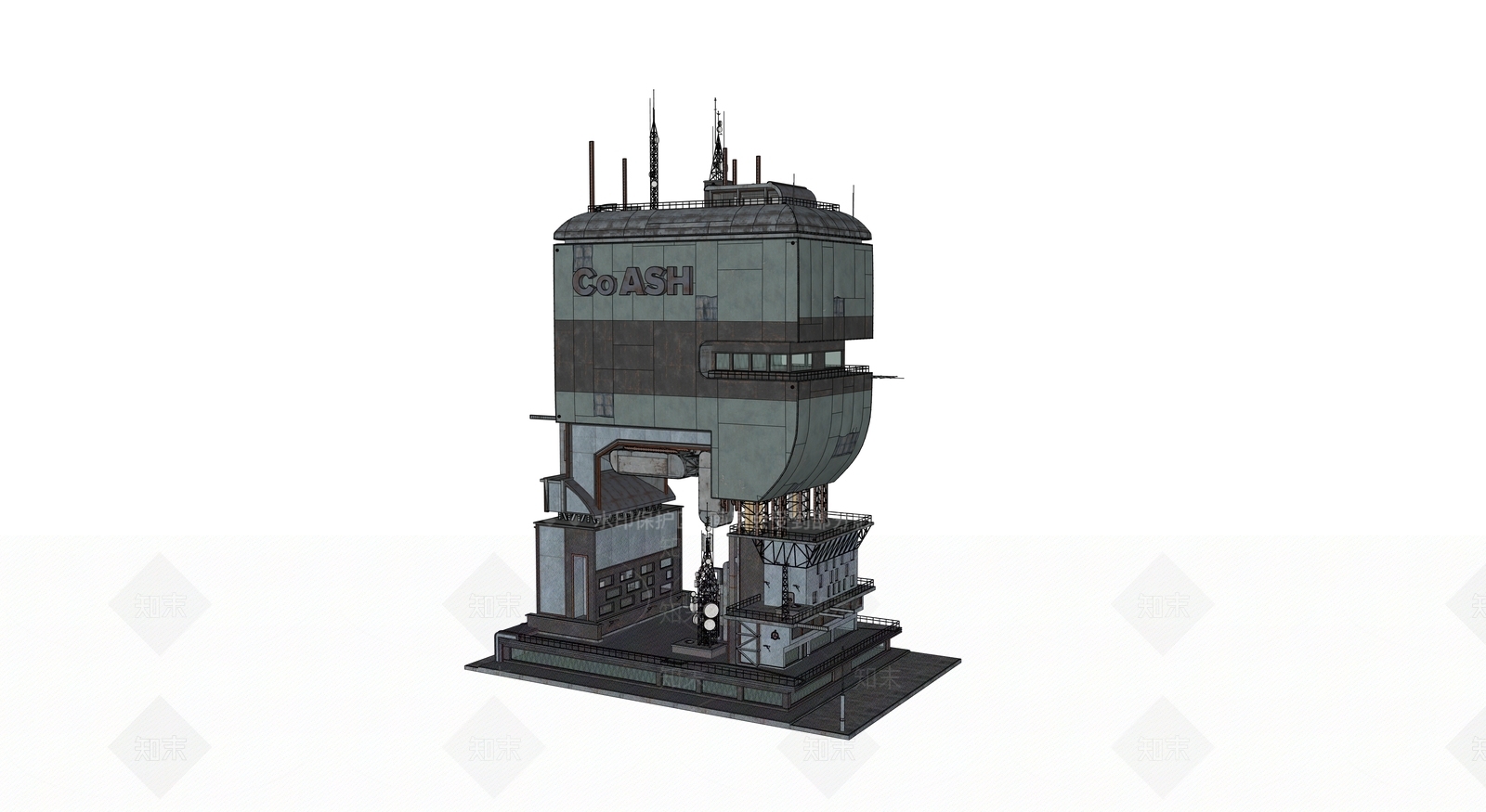 现代风格建筑SU模型下载【ID:1192902416】