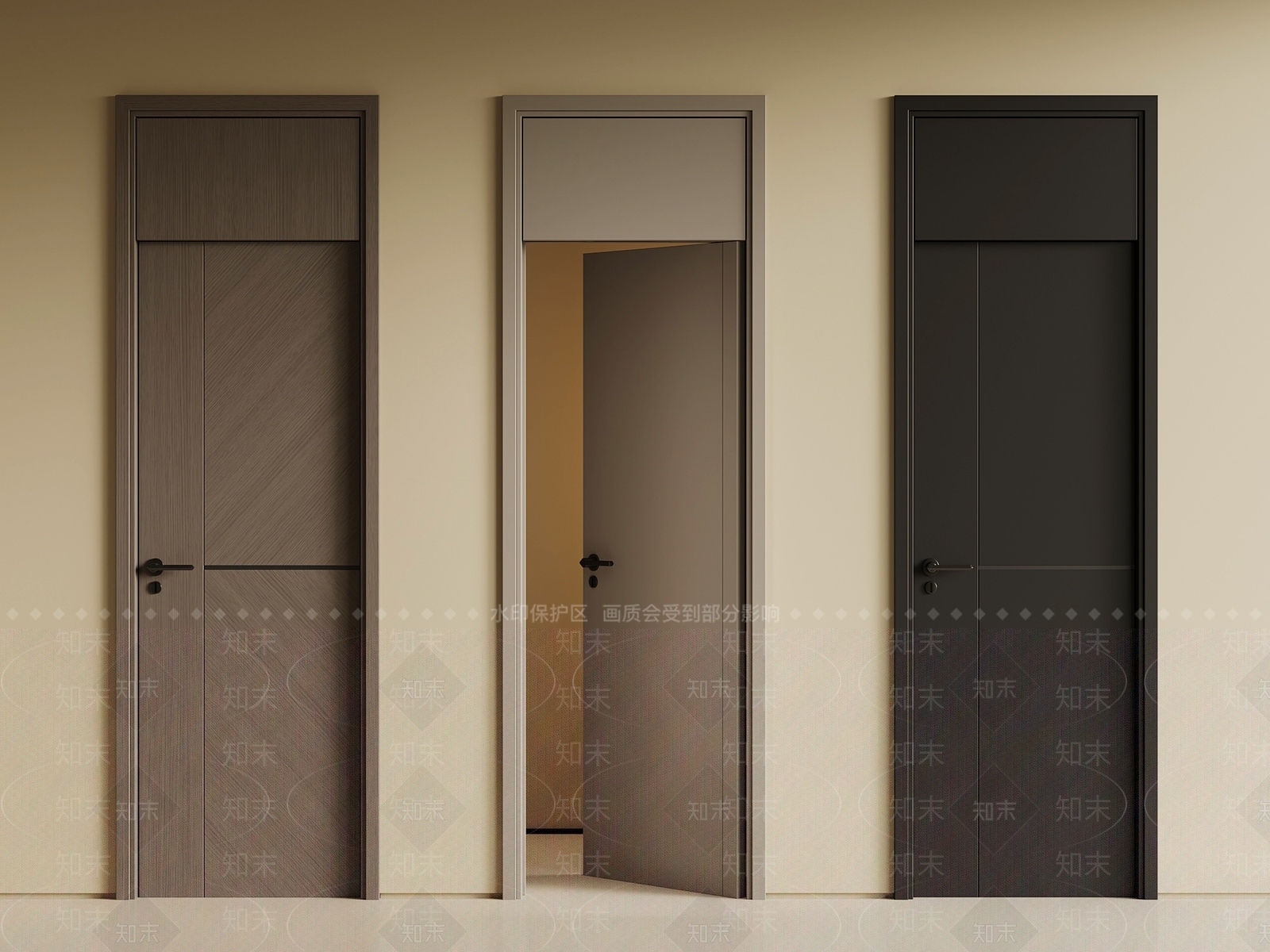 现代单开门3D模型下载【ID:1192905771】