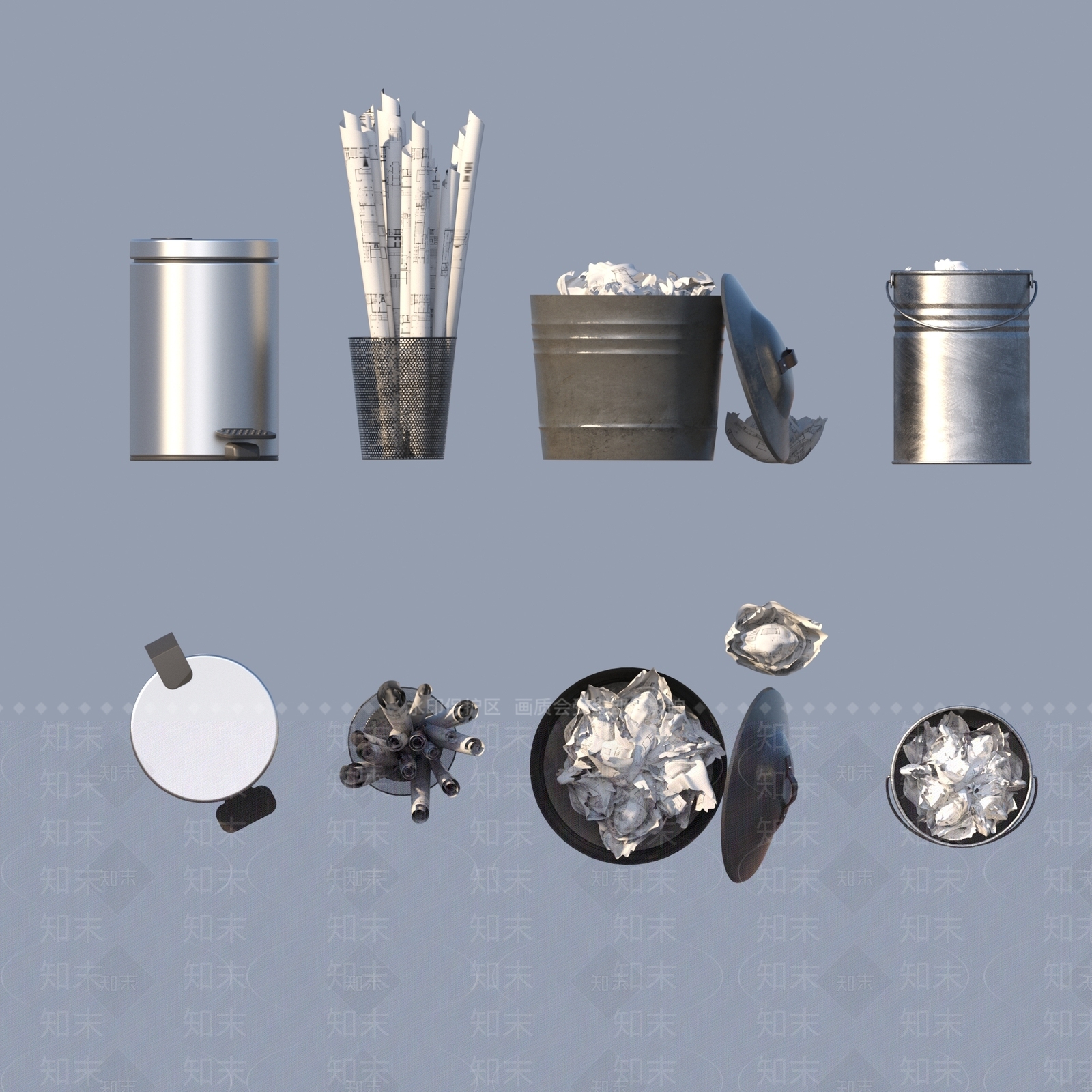 办公用品3D模型下载【ID:1192909277】