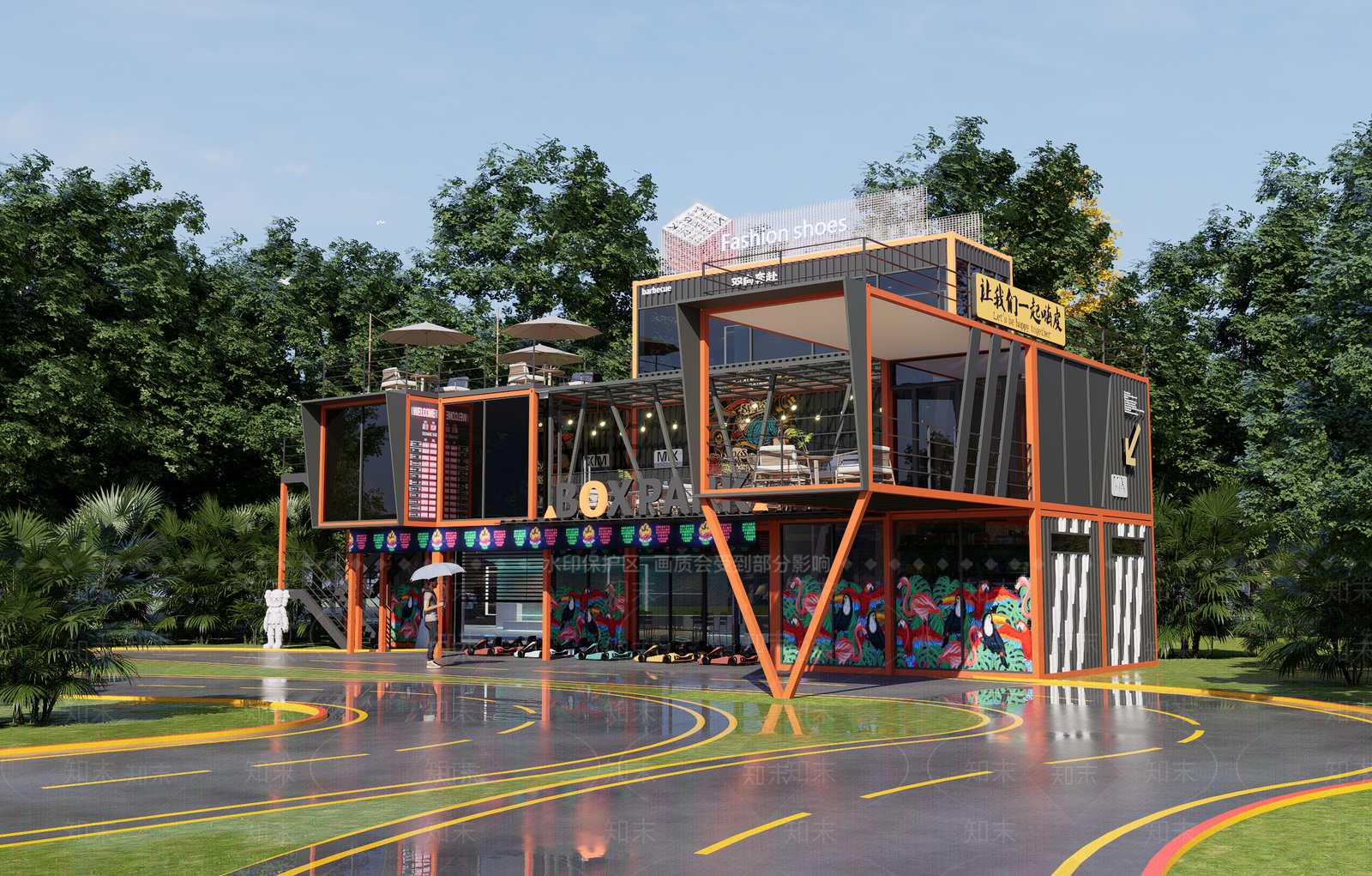 集装箱SU模型下载【ID:1192913908】