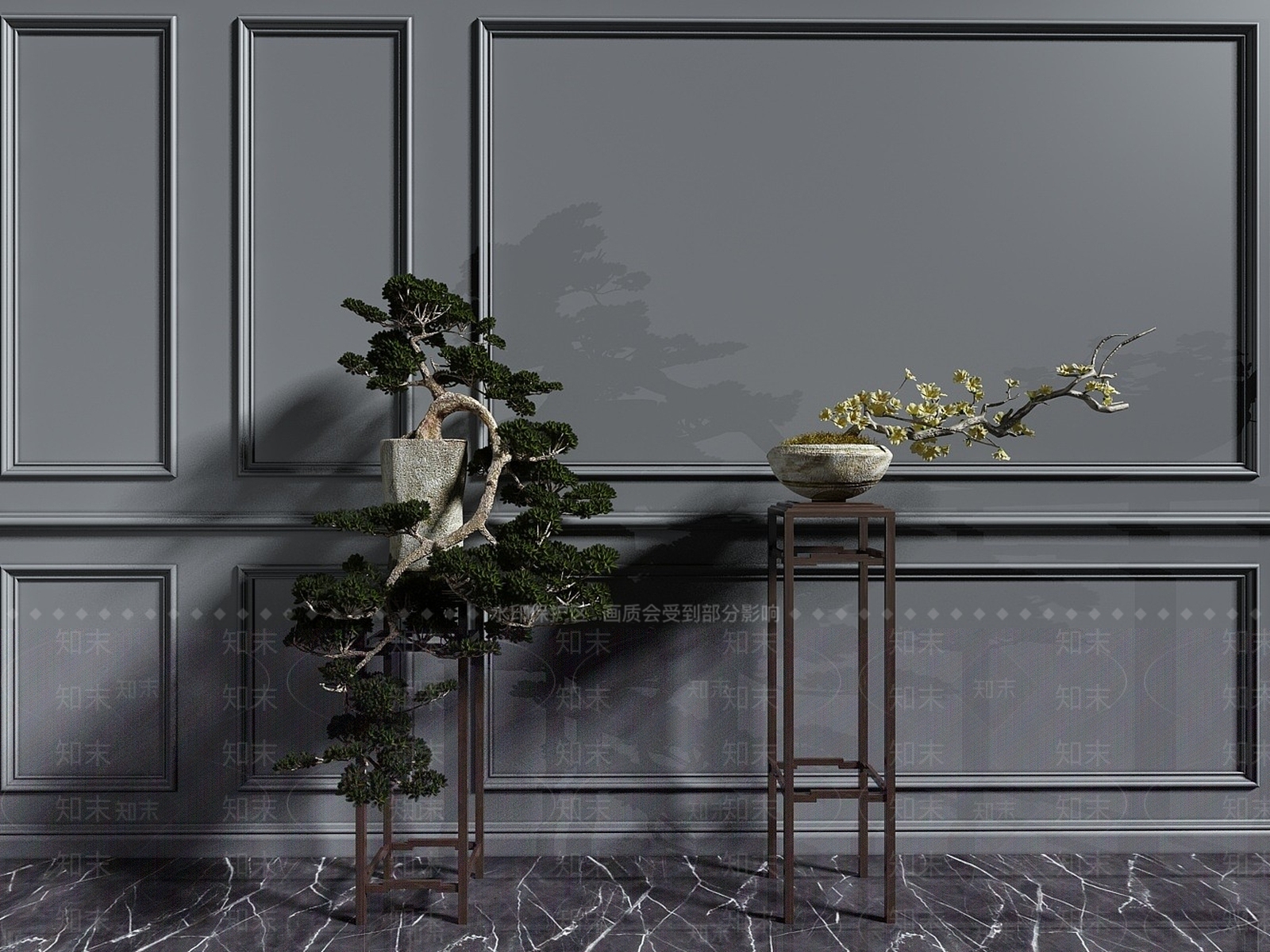 现代装饰架3D模型下载【ID:1192916760】