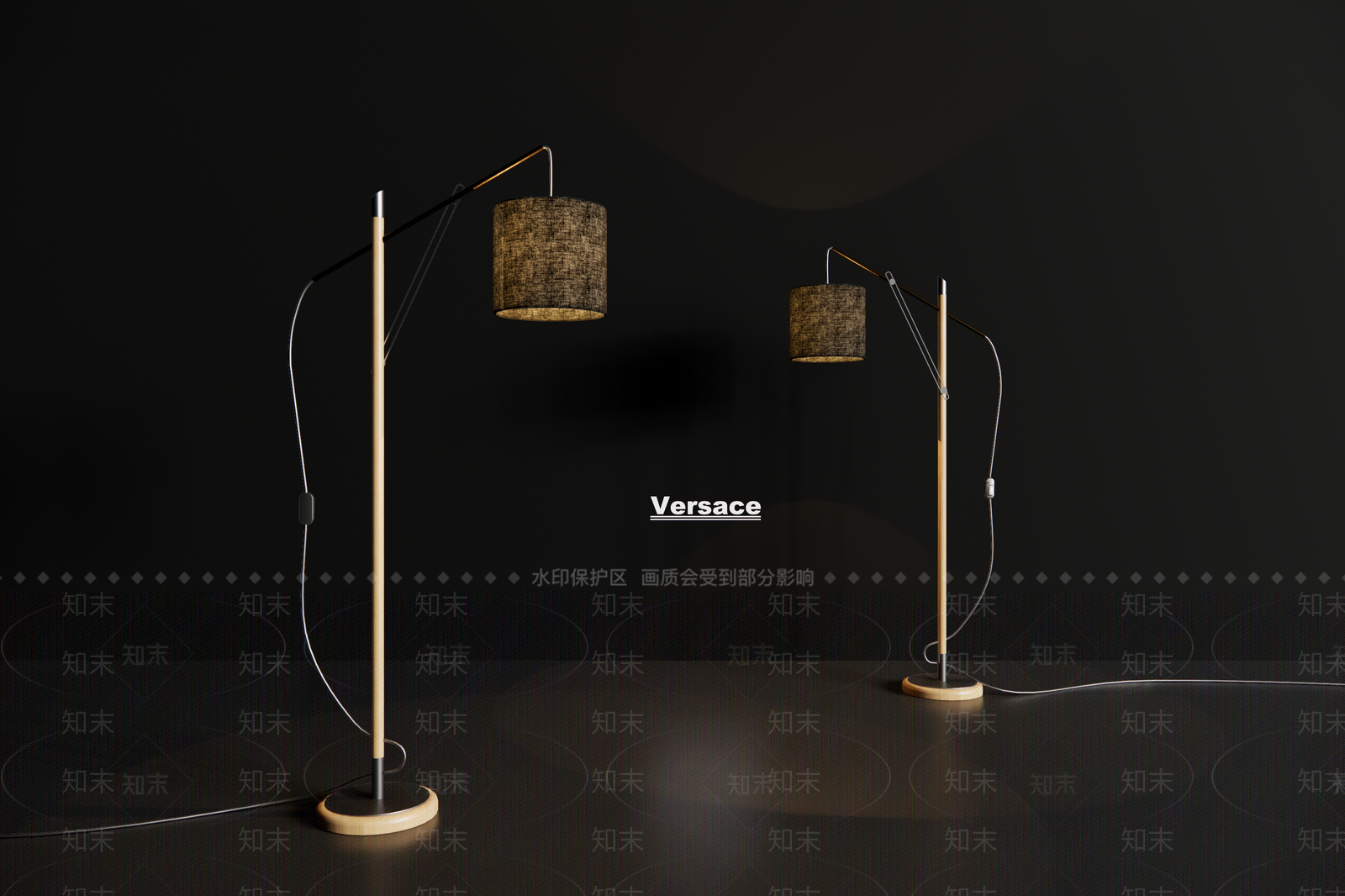 新中式禅意落地灯SU模型下载【ID:1192918008】