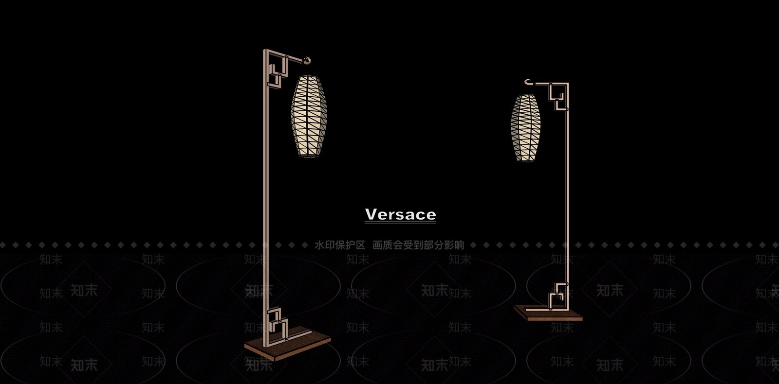 新中式中式落地灯3D模型下载【ID:1192918598】