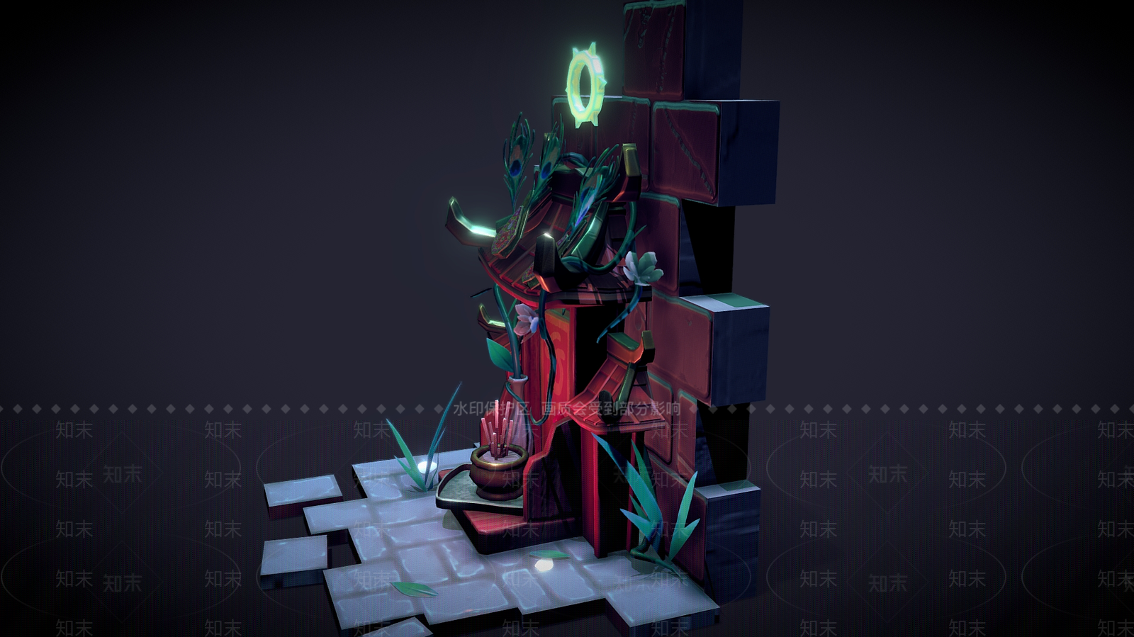 现代艺术风格建筑3D模型下载【ID:1192922835】