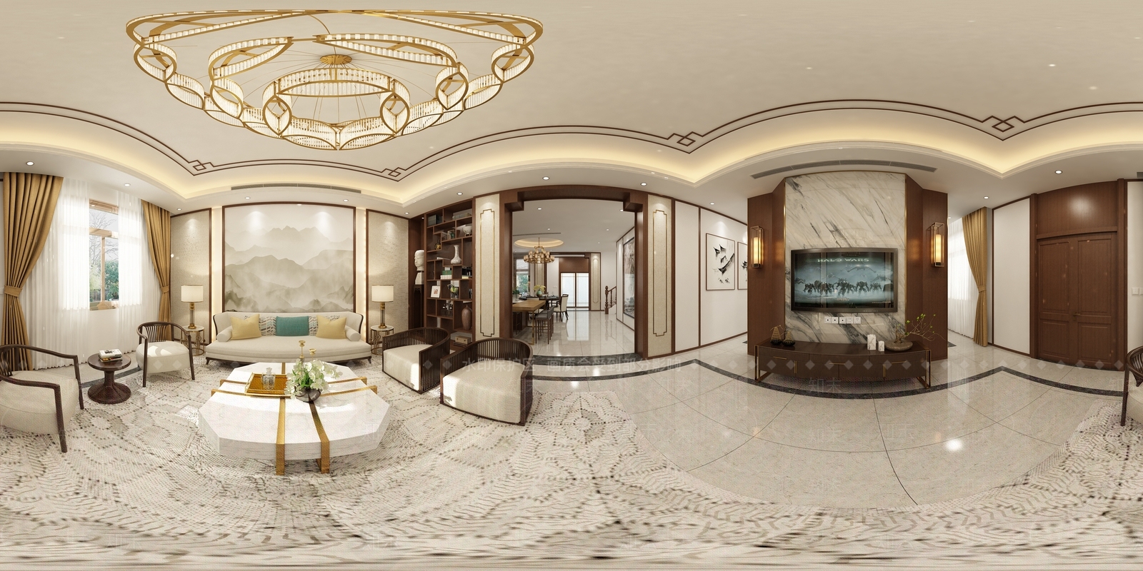 欧式古典欧式客厅3D模型下载【ID:1192927020】