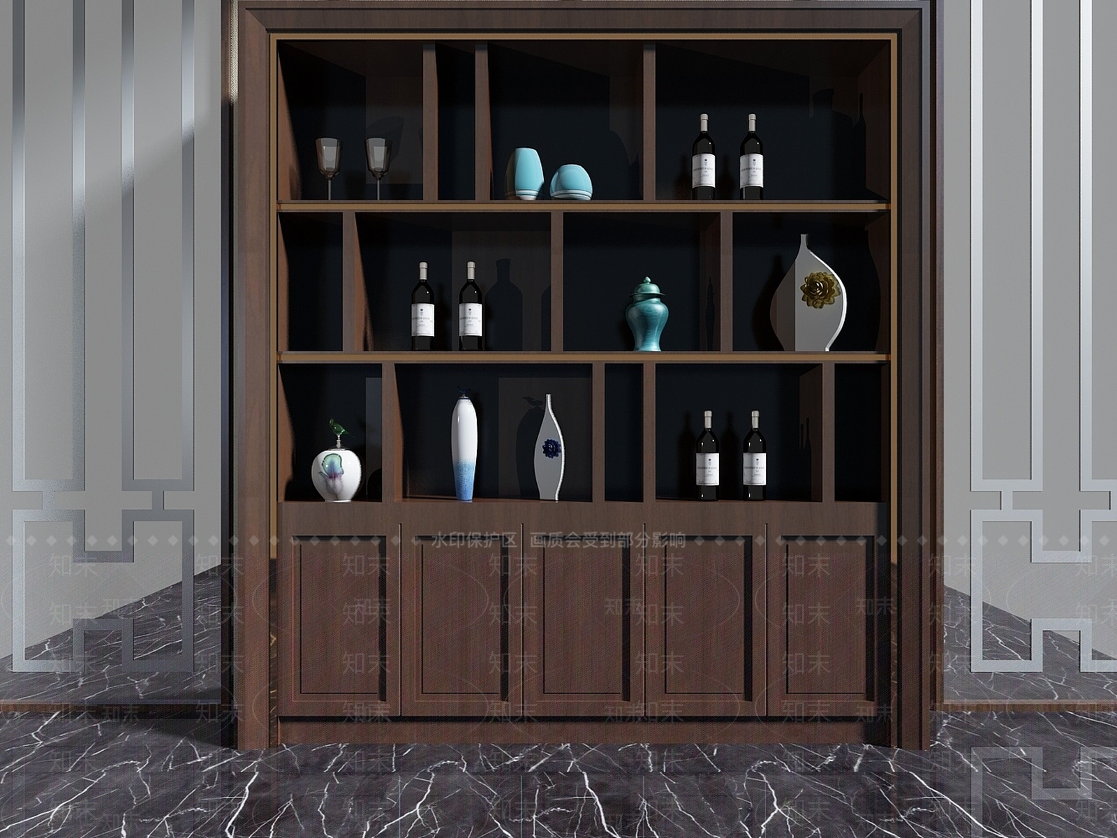 现代柜子3D模型下载【ID:1192927241】