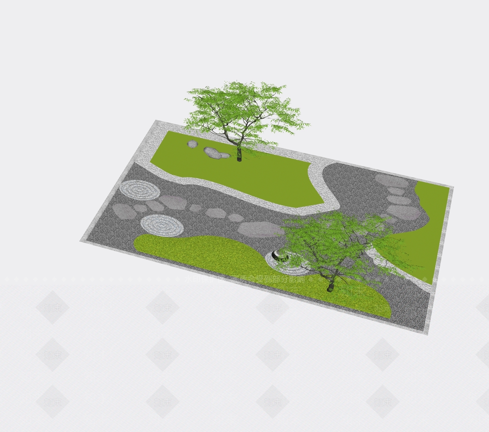 现代微地形SU模型下载【ID:1192931796】