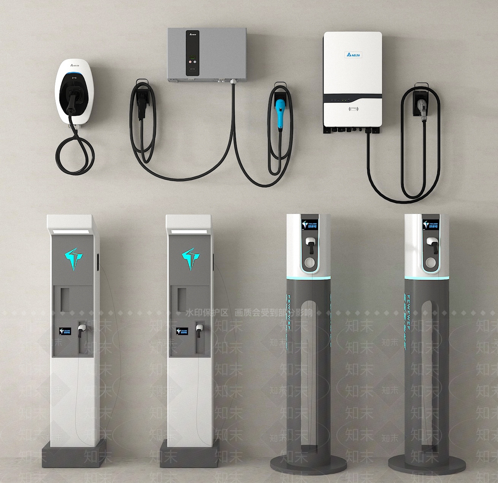 充电桩SU模型下载【ID:1192932191】