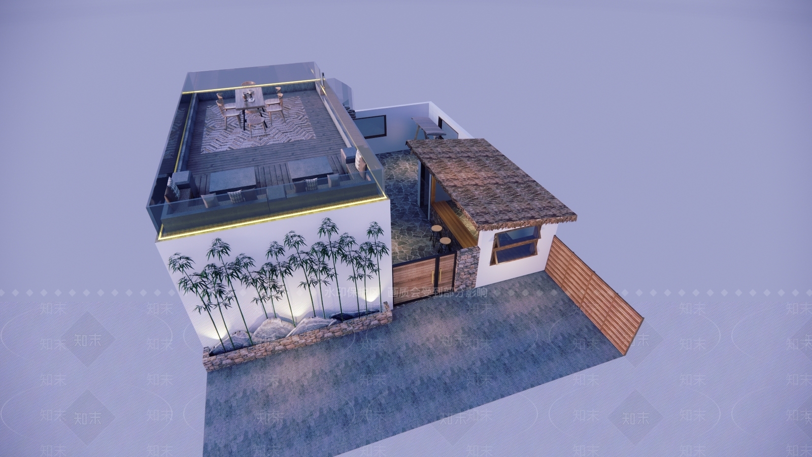 现代风格建筑SU模型下载【ID:1192932612】