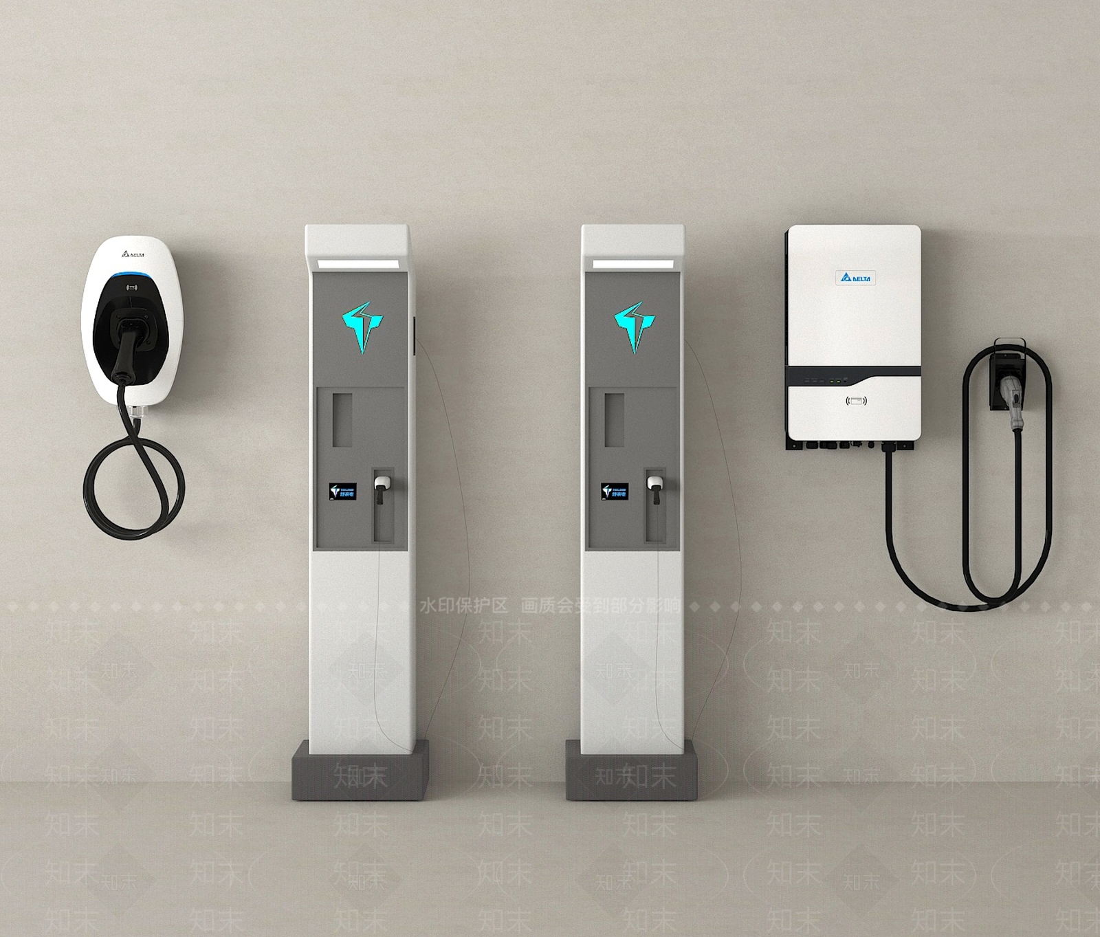 充电桩SU模型下载【ID:1192932696】