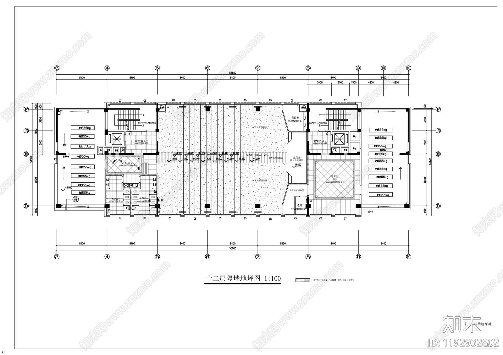 现代图书馆cad施工图下载【ID:1192932802】
