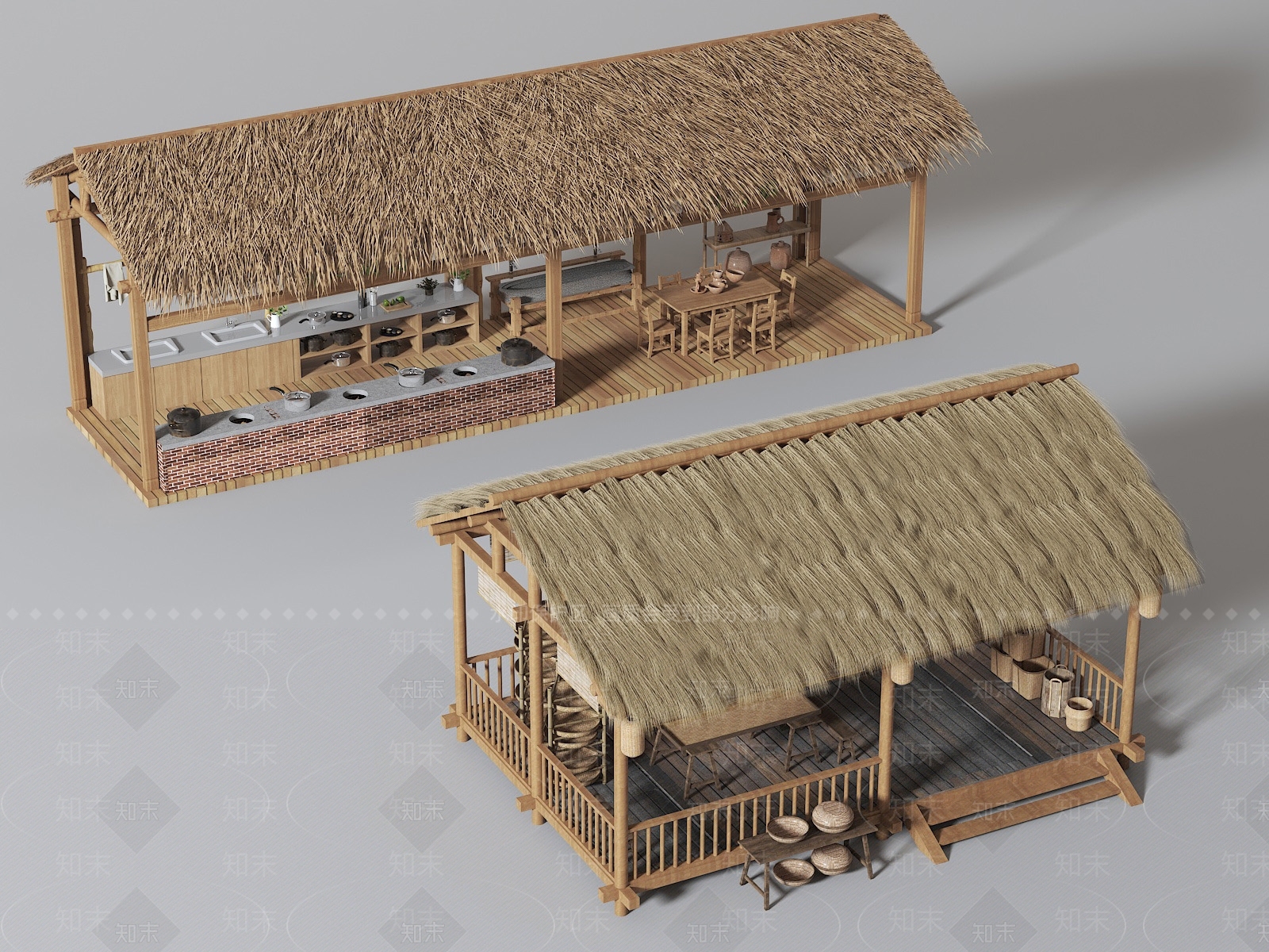 现代亭子3D模型下载【ID:1192936597】
