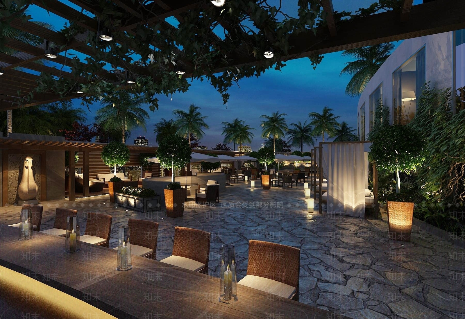 欧式古典欧式花架露台3D模型下载【ID:1192939026】