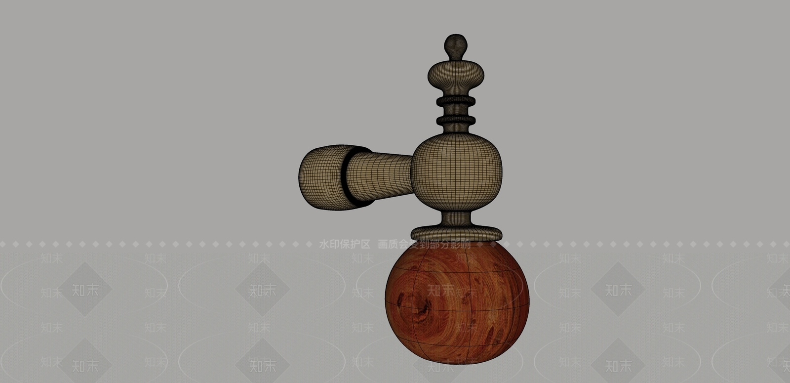 中古拉手SU模型下载【ID:1192943107】