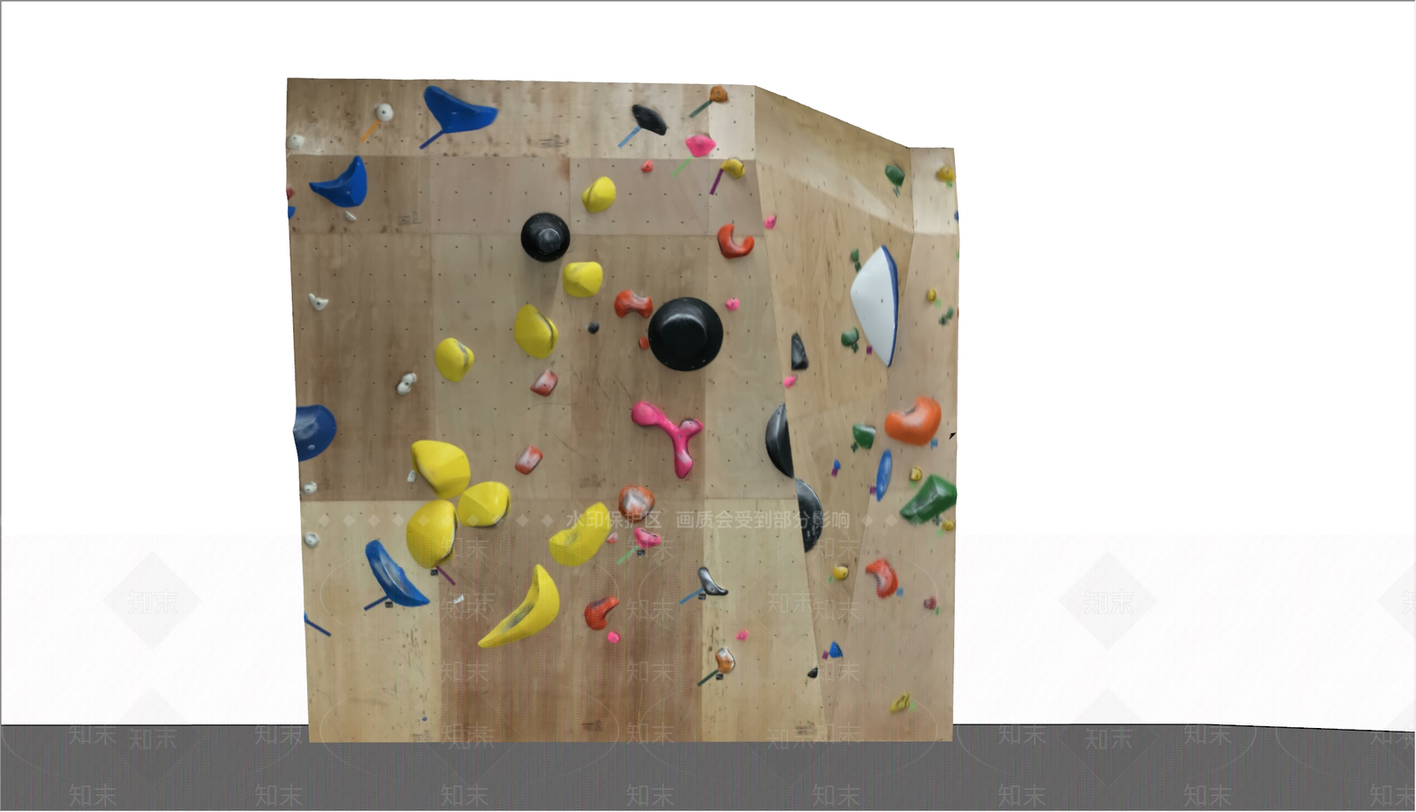 攀岩墙SU模型下载【ID:1192944177】