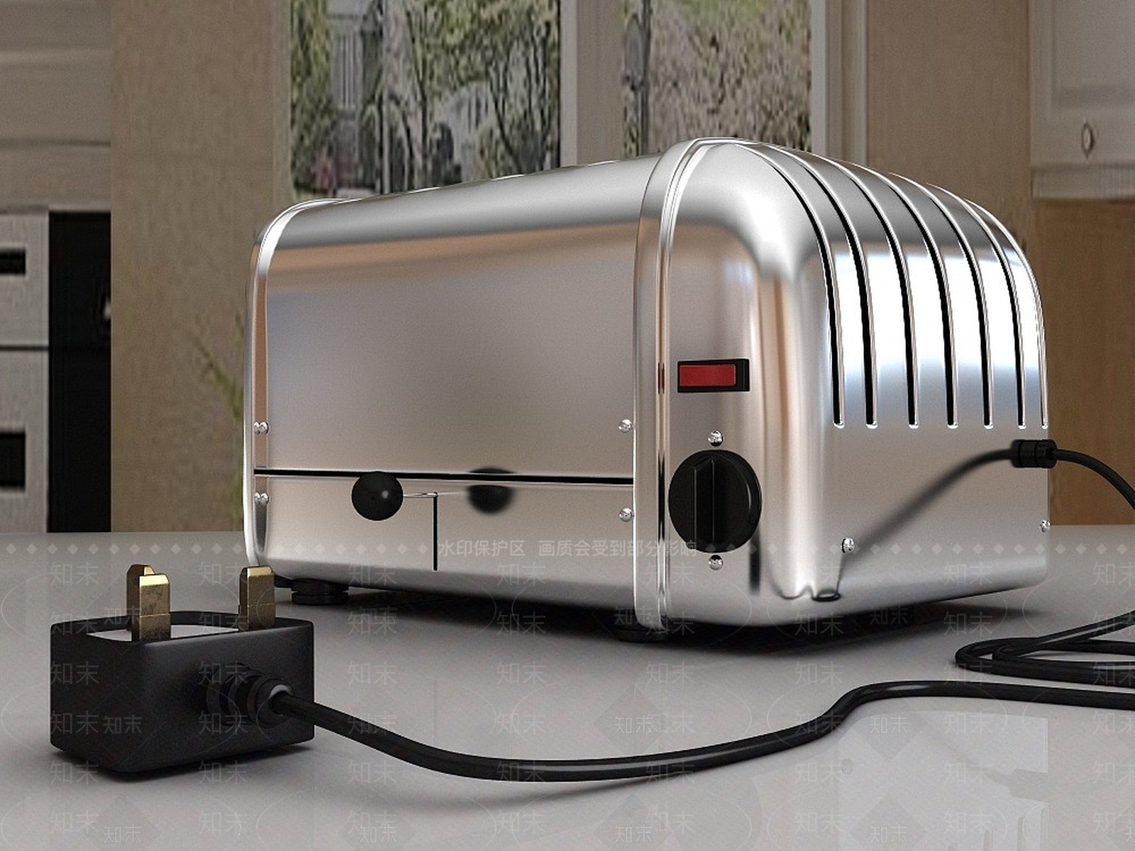 现代面包机3D模型下载【ID:1192946520】