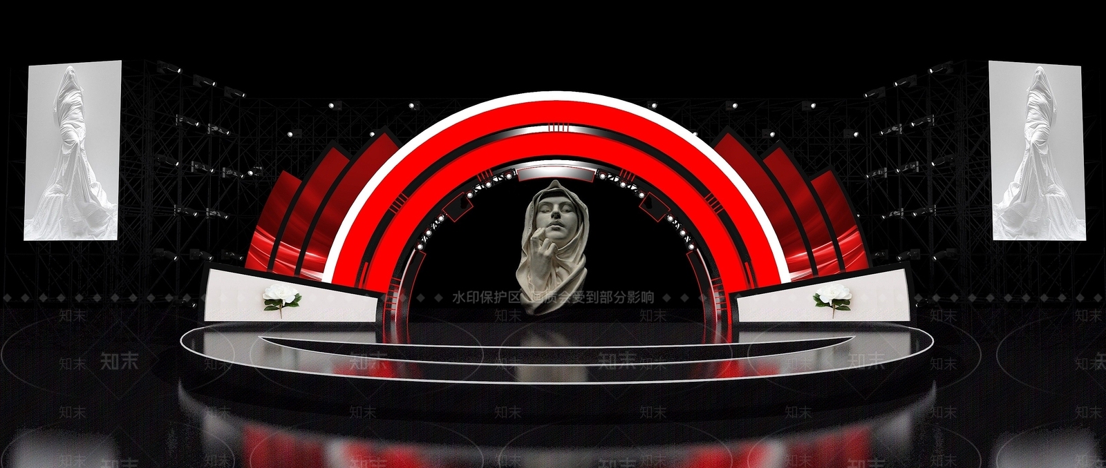 现代演唱会舞台3D模型下载【ID:1192946532】