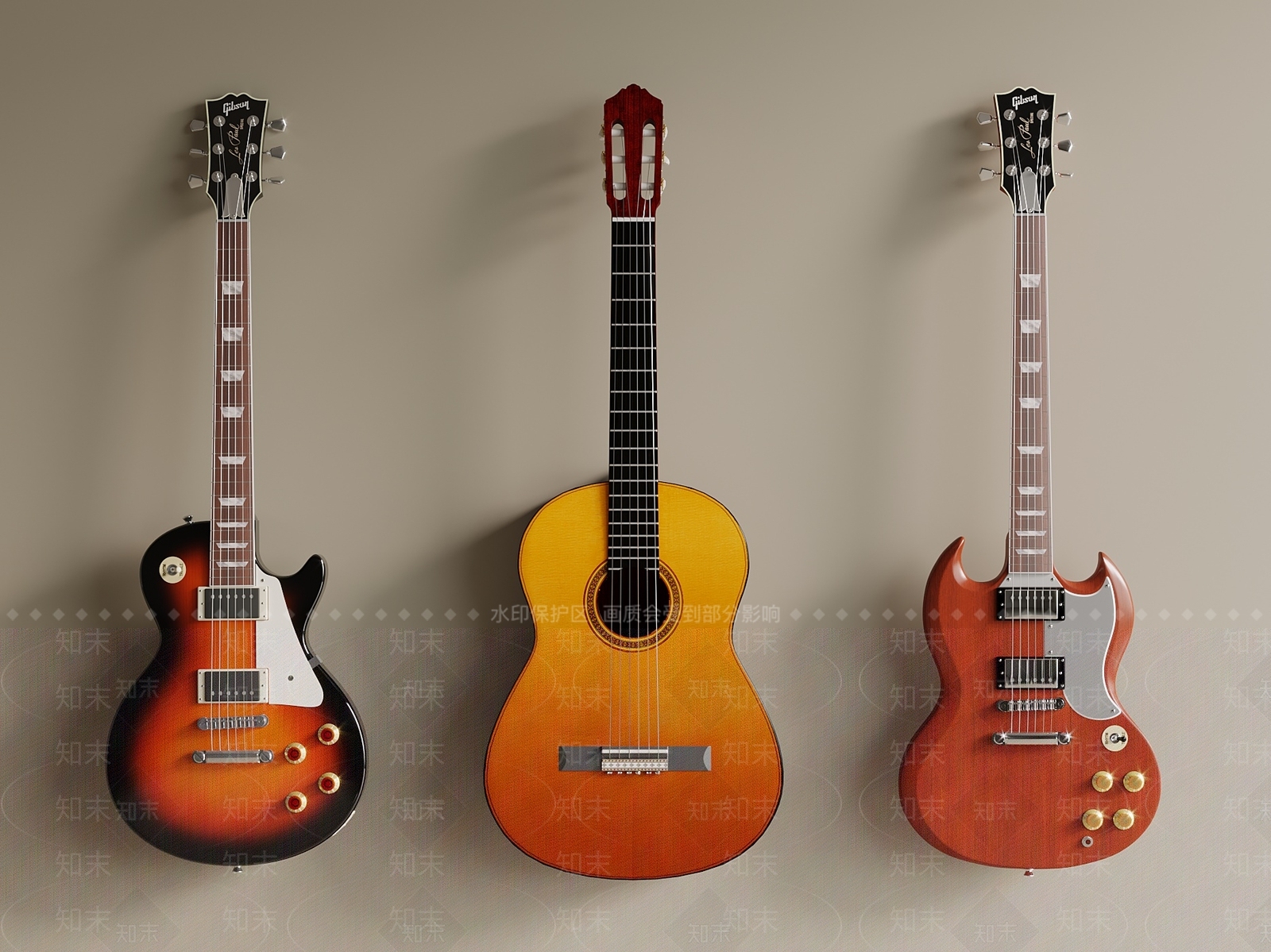 乐器3D模型下载【ID:1192950451】