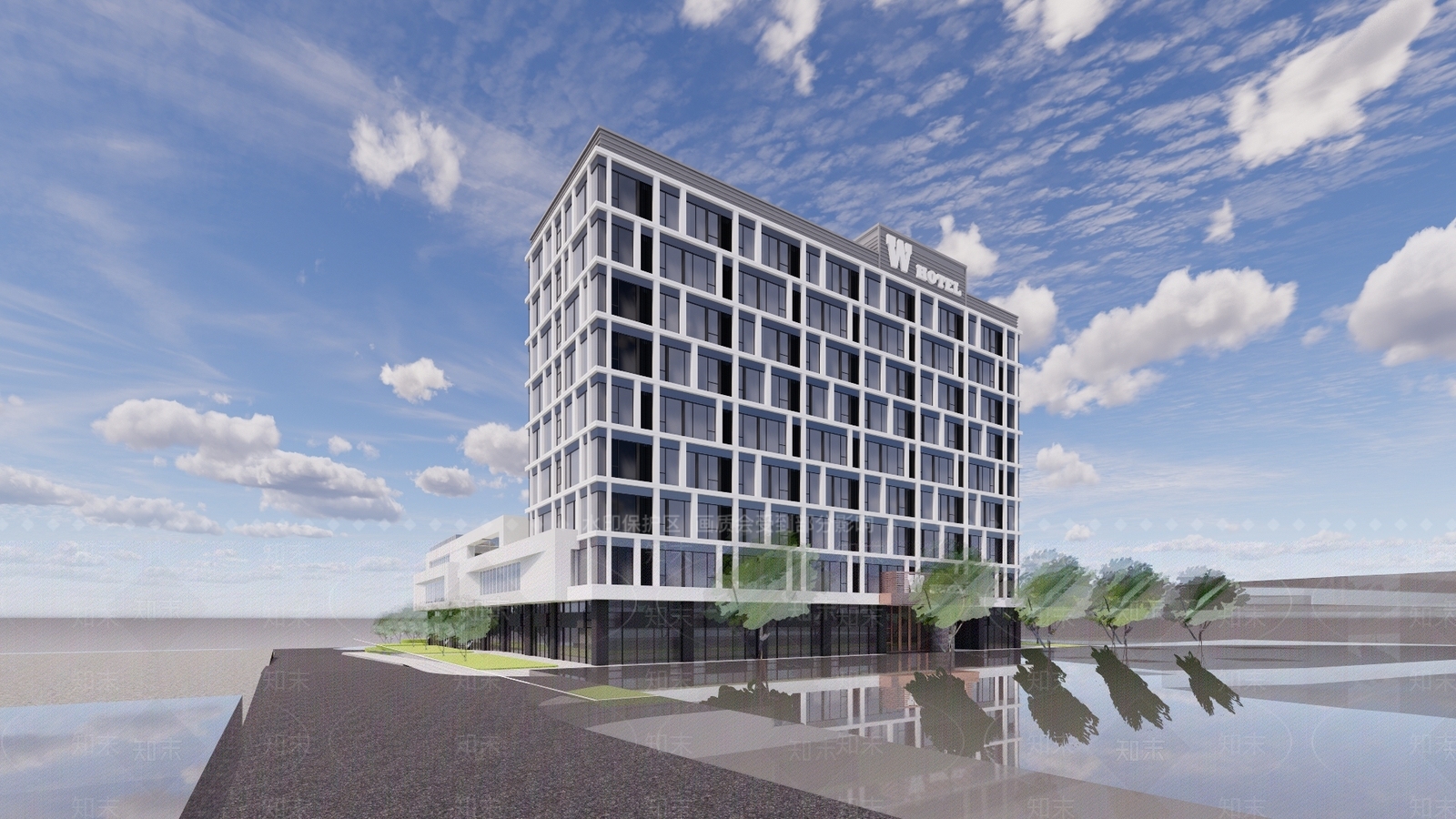 现代小公建SU模型下载【ID:1192951332】