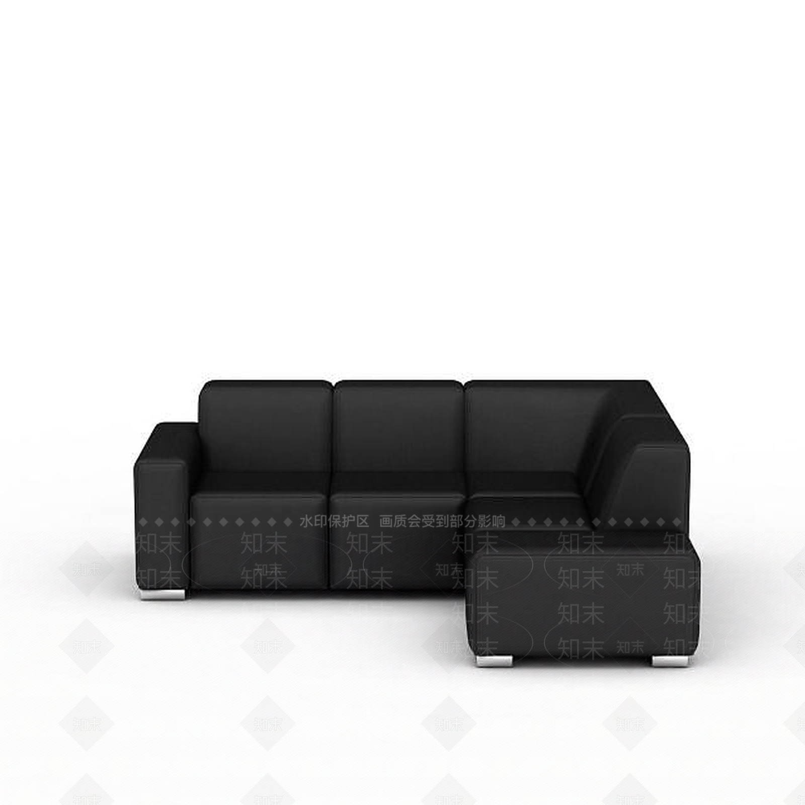 现代双人沙发3D模型下载【ID:1199207021】