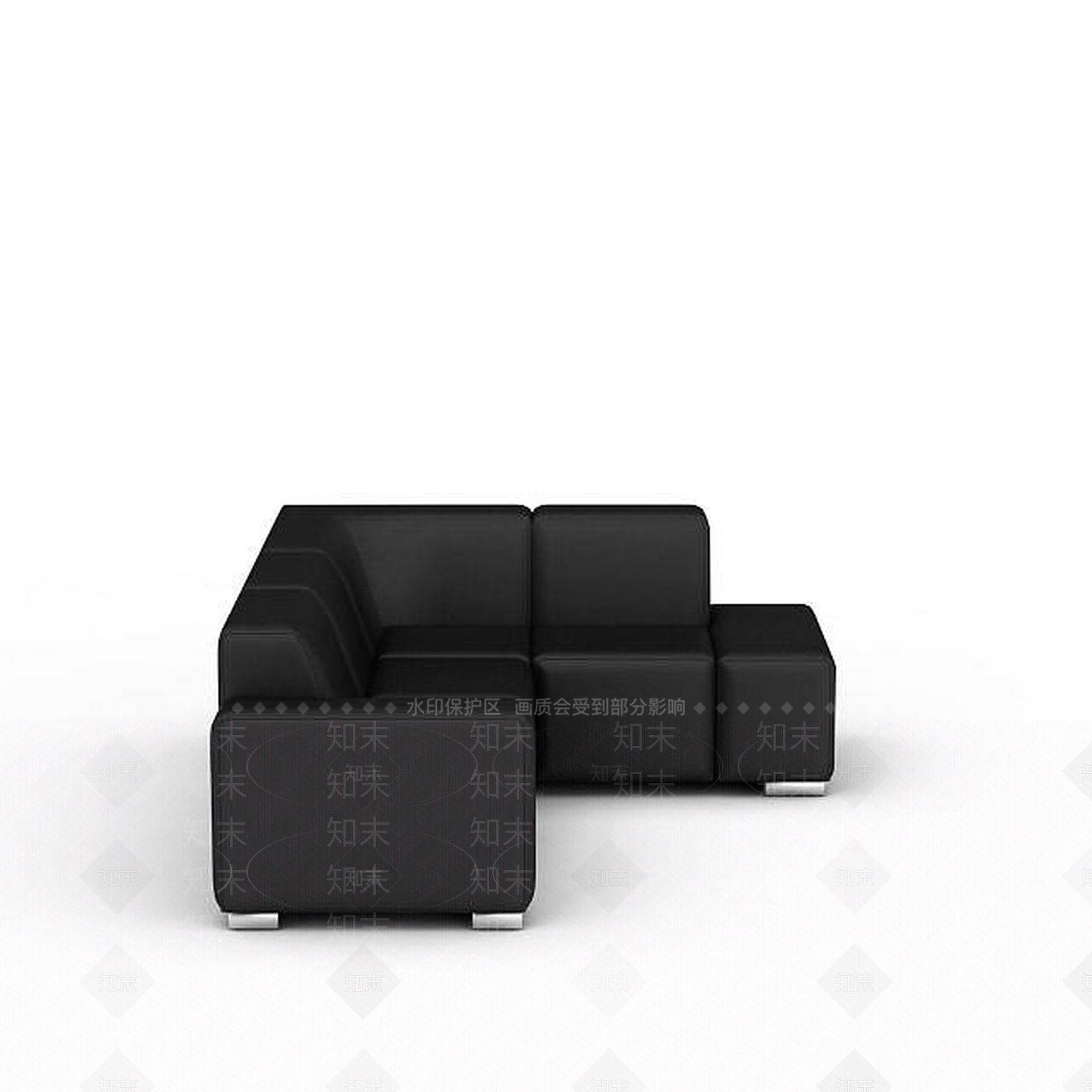 现代双人沙发3D模型下载【ID:1199207021】