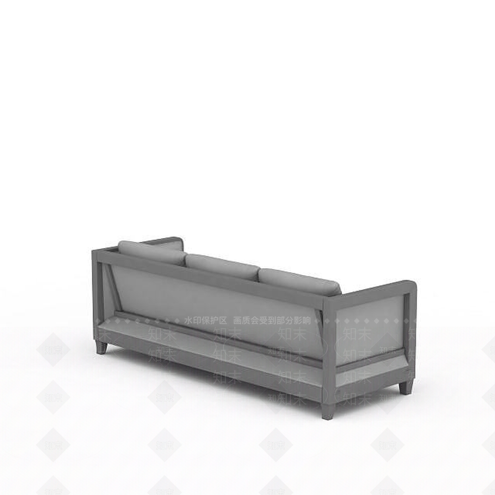 现代双人沙发3D模型下载【ID:1199198612】