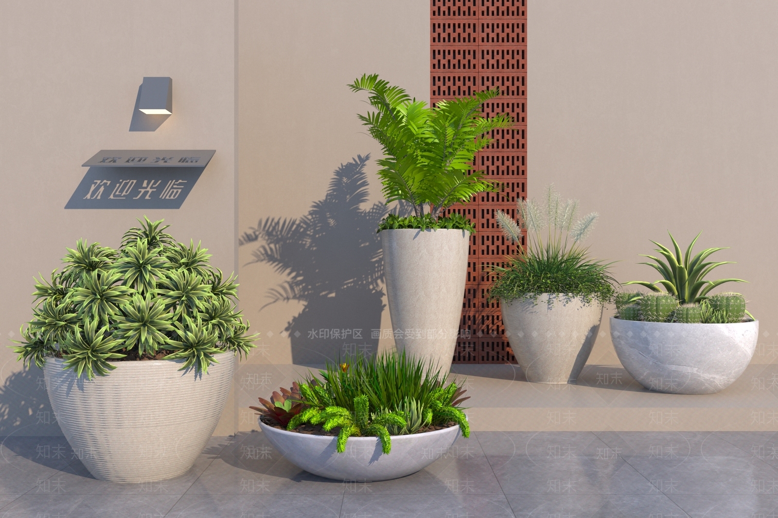 盆栽3D模型下载【ID:1192957572】