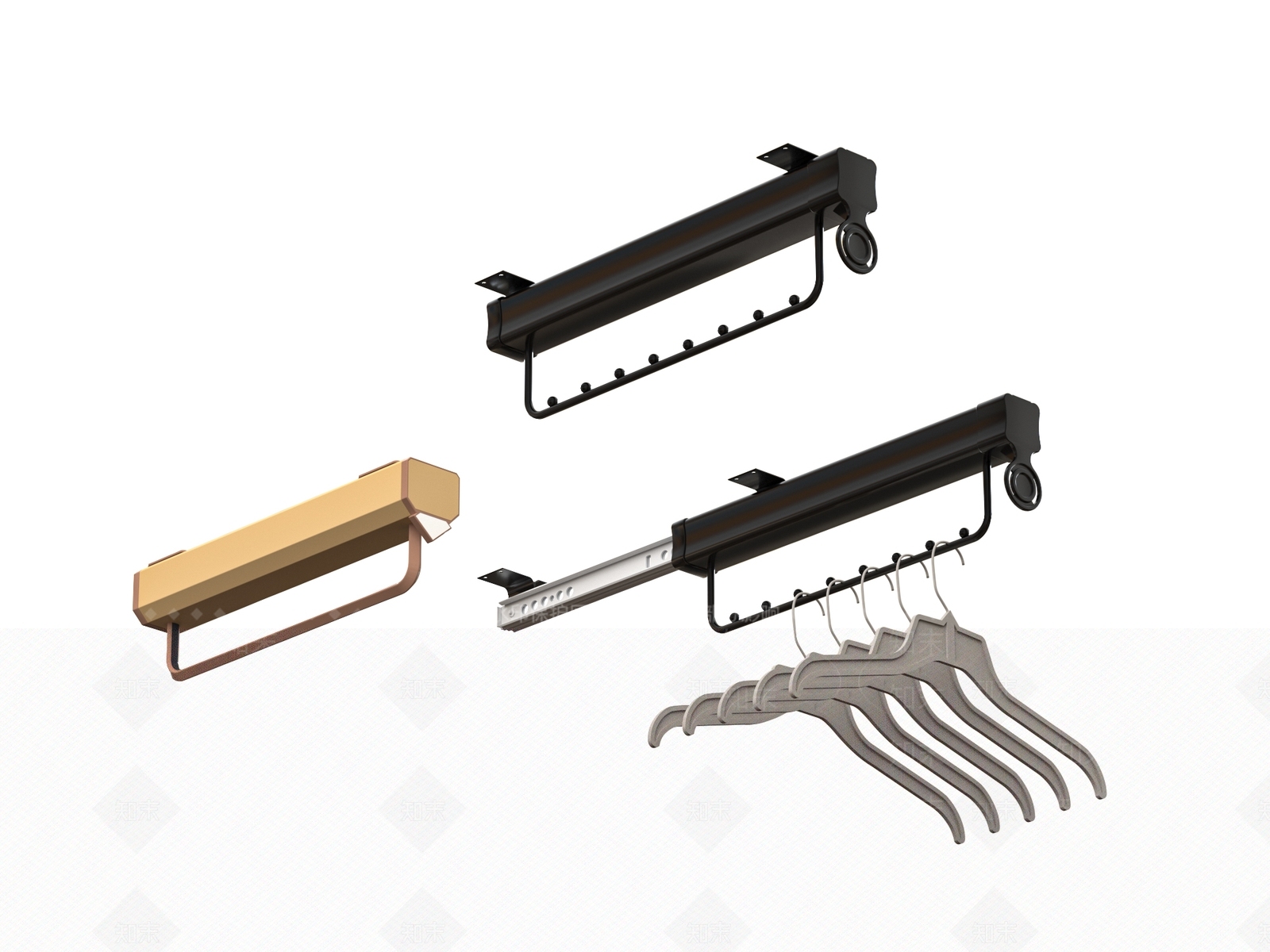 晾衣架SU模型下载【ID:1192958367】