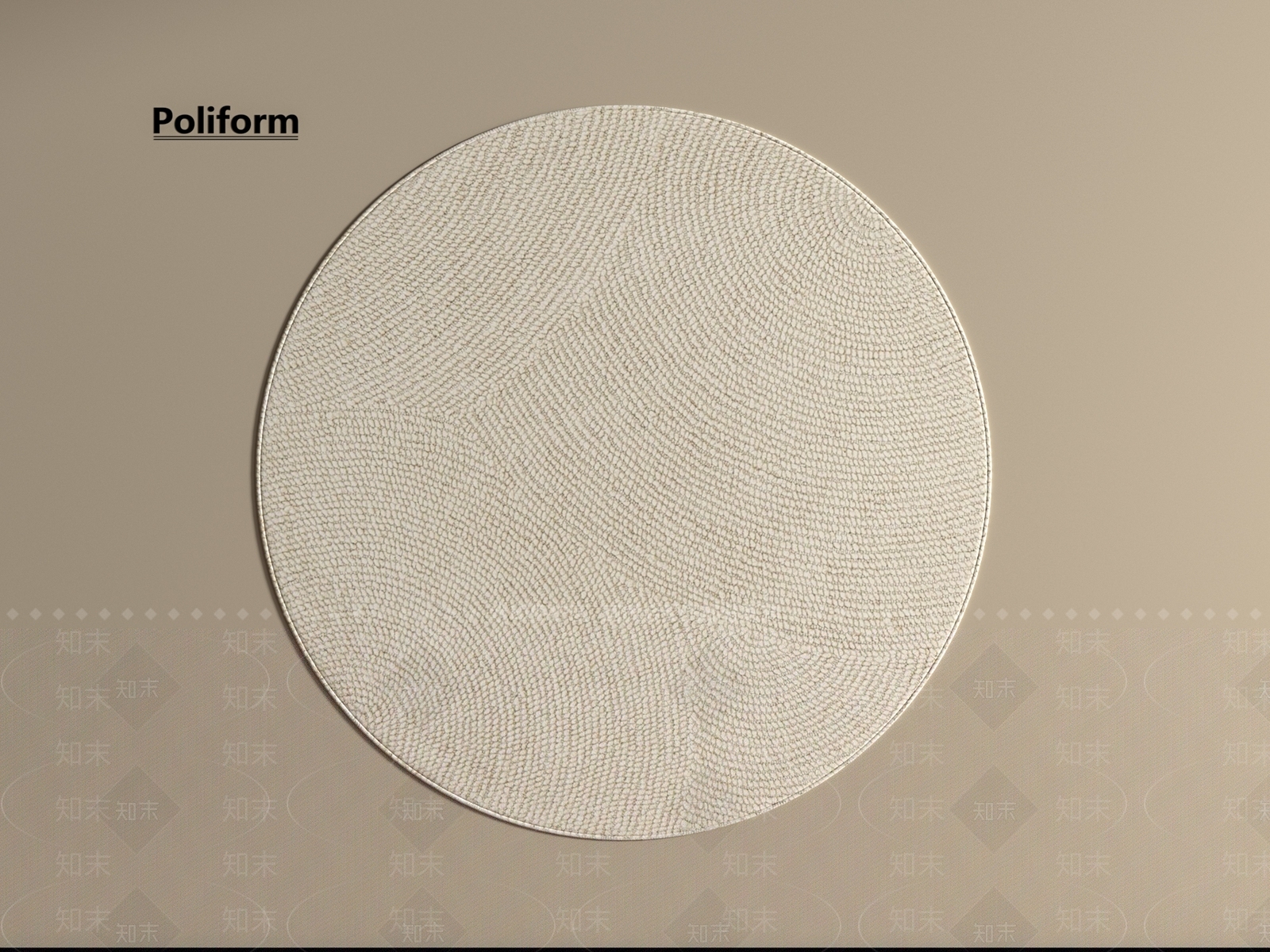 现代圆形地毯SU模型下载【ID:1192958826】