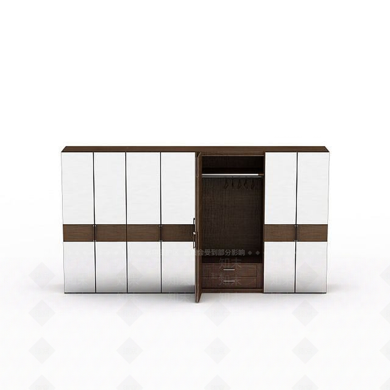现代衣柜3D模型下载【ID:1192958798】