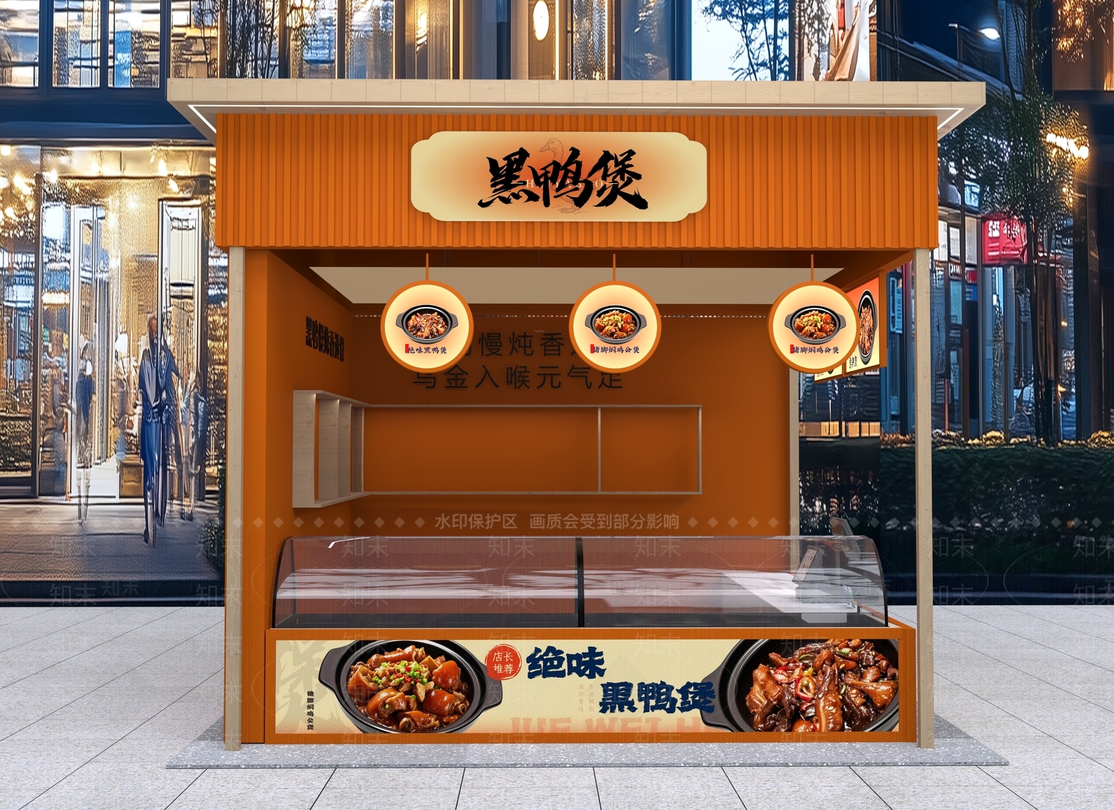 现代新中式其他餐饮空间3D模型下载【ID:1192961529】