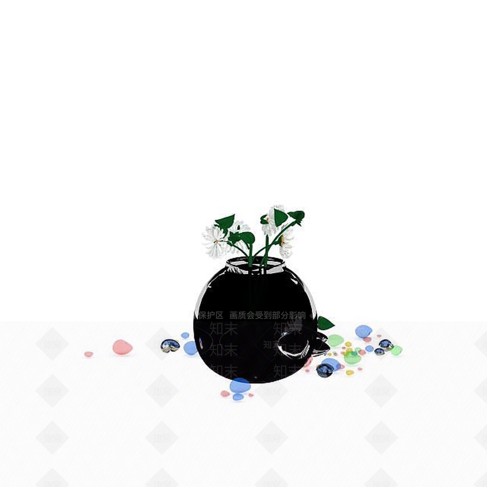 现代摆件组合3D模型下载【ID:1192964263】